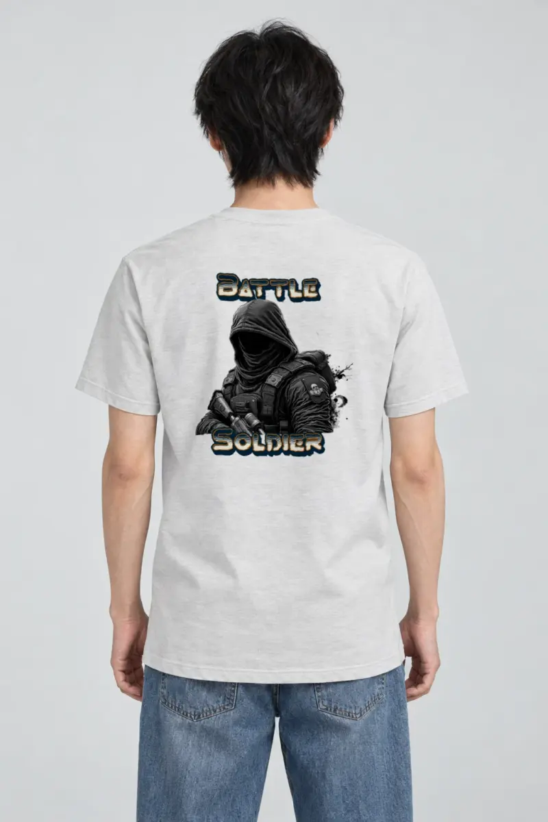 "Silent Front" Heavyweight Unisex Crewneck T-shirt