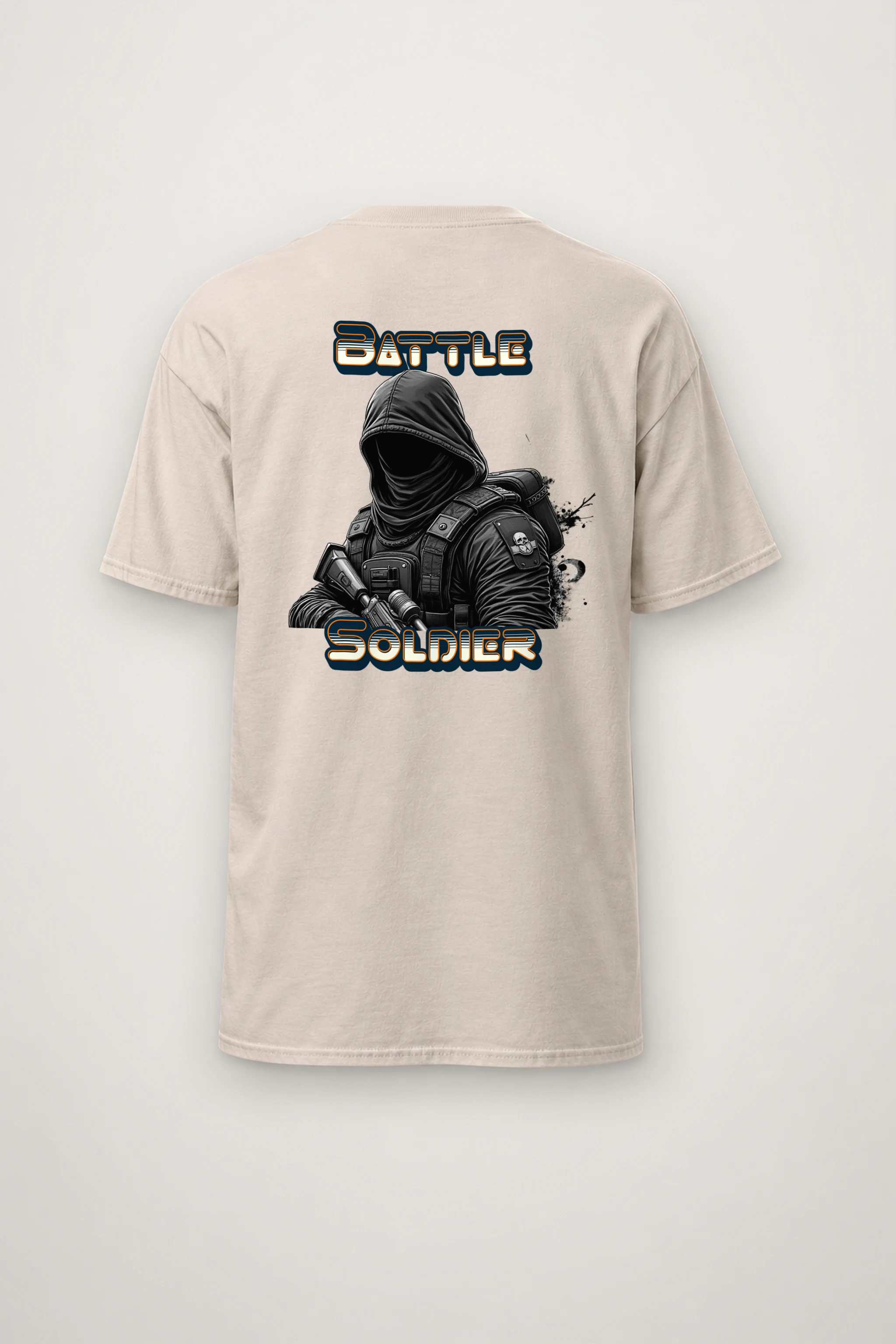 "Silent Front" Heavyweight Unisex Crewneck T-shirt