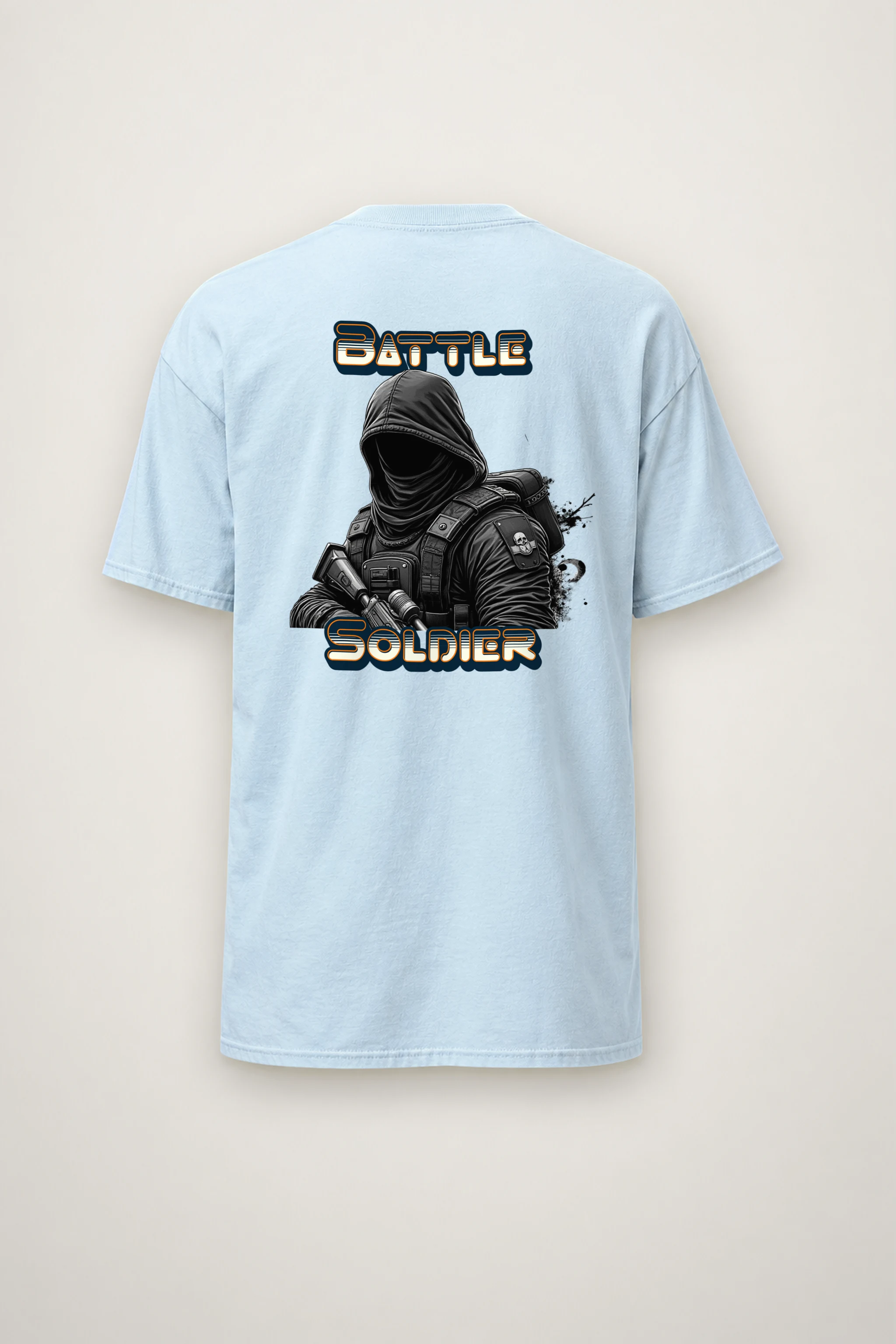 "Silent Front" Heavyweight Unisex Crewneck T-shirt