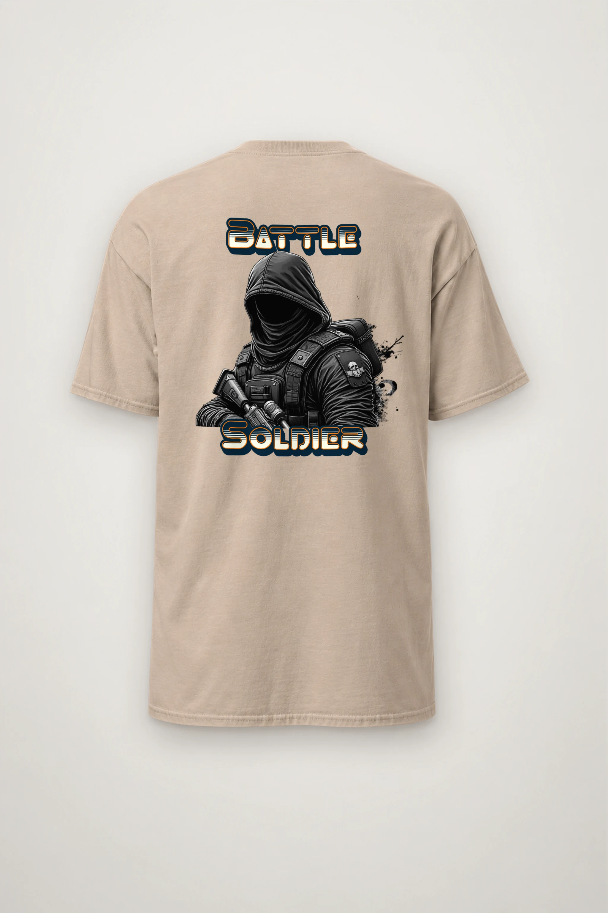 "Silent Front" Heavyweight Unisex Crewneck T-shirt