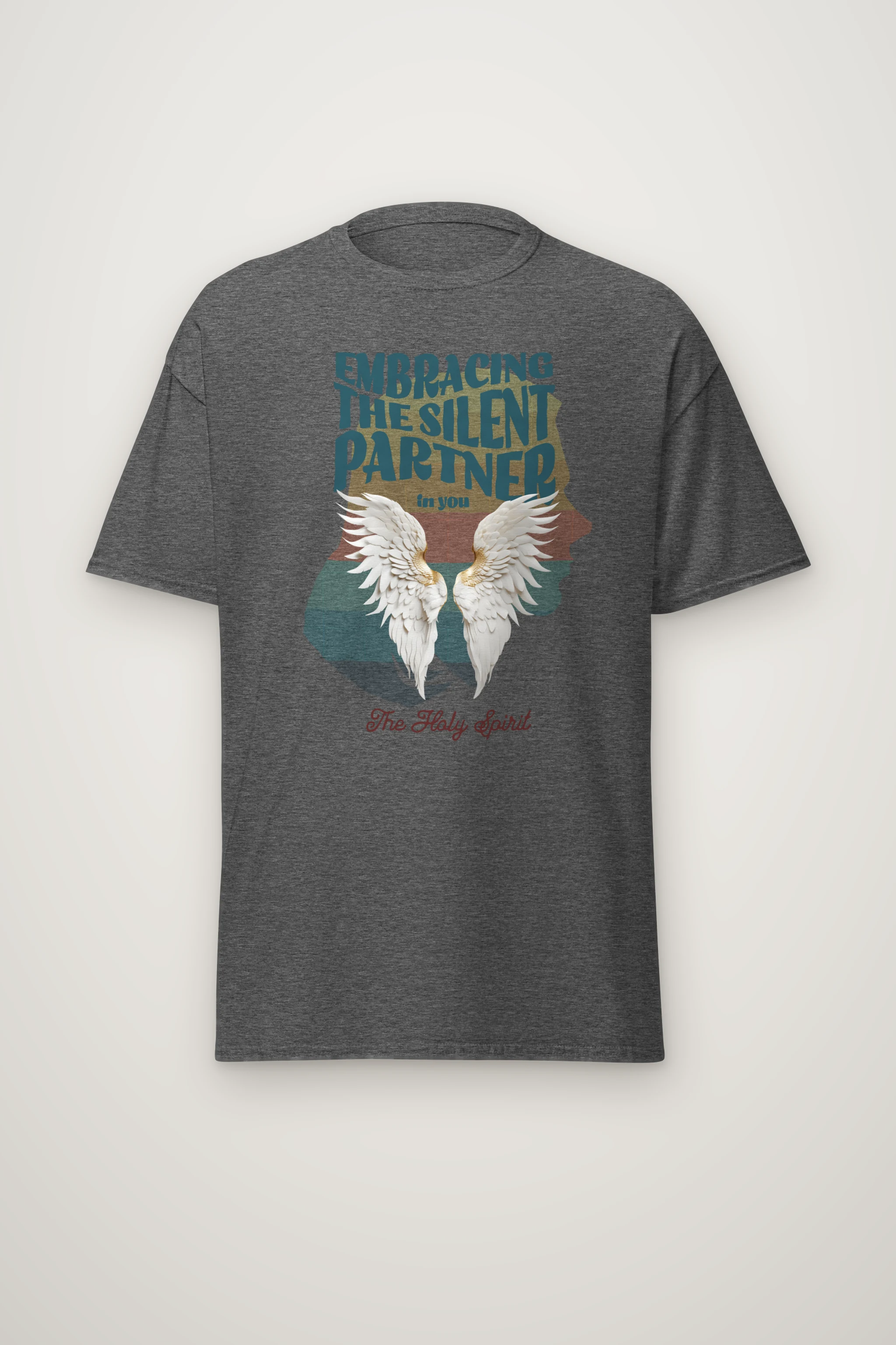 "Silent Partner Wings" Heavyweight Unisex Crewneck T-shirt