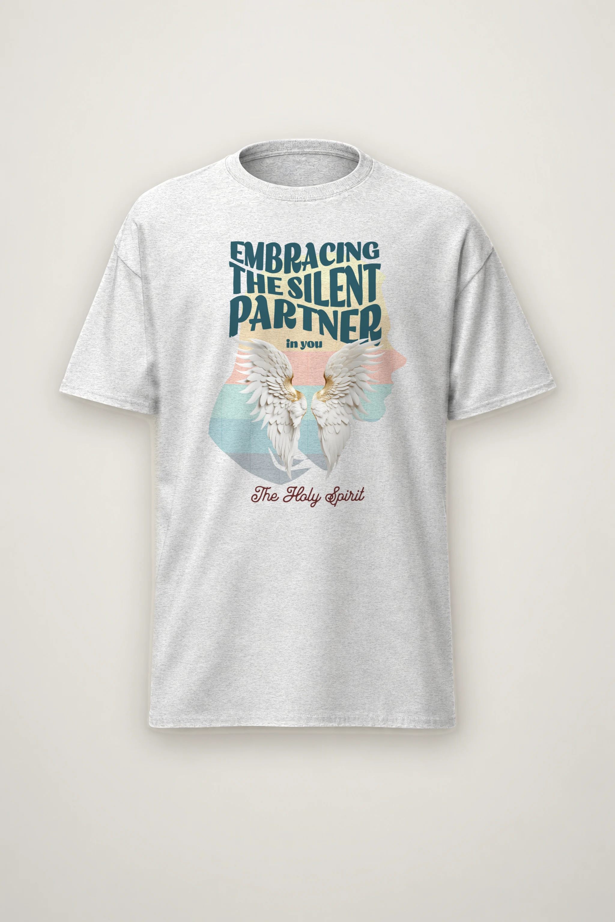 "Silent Partner Wings" Heavyweight Unisex Crewneck T-shirt