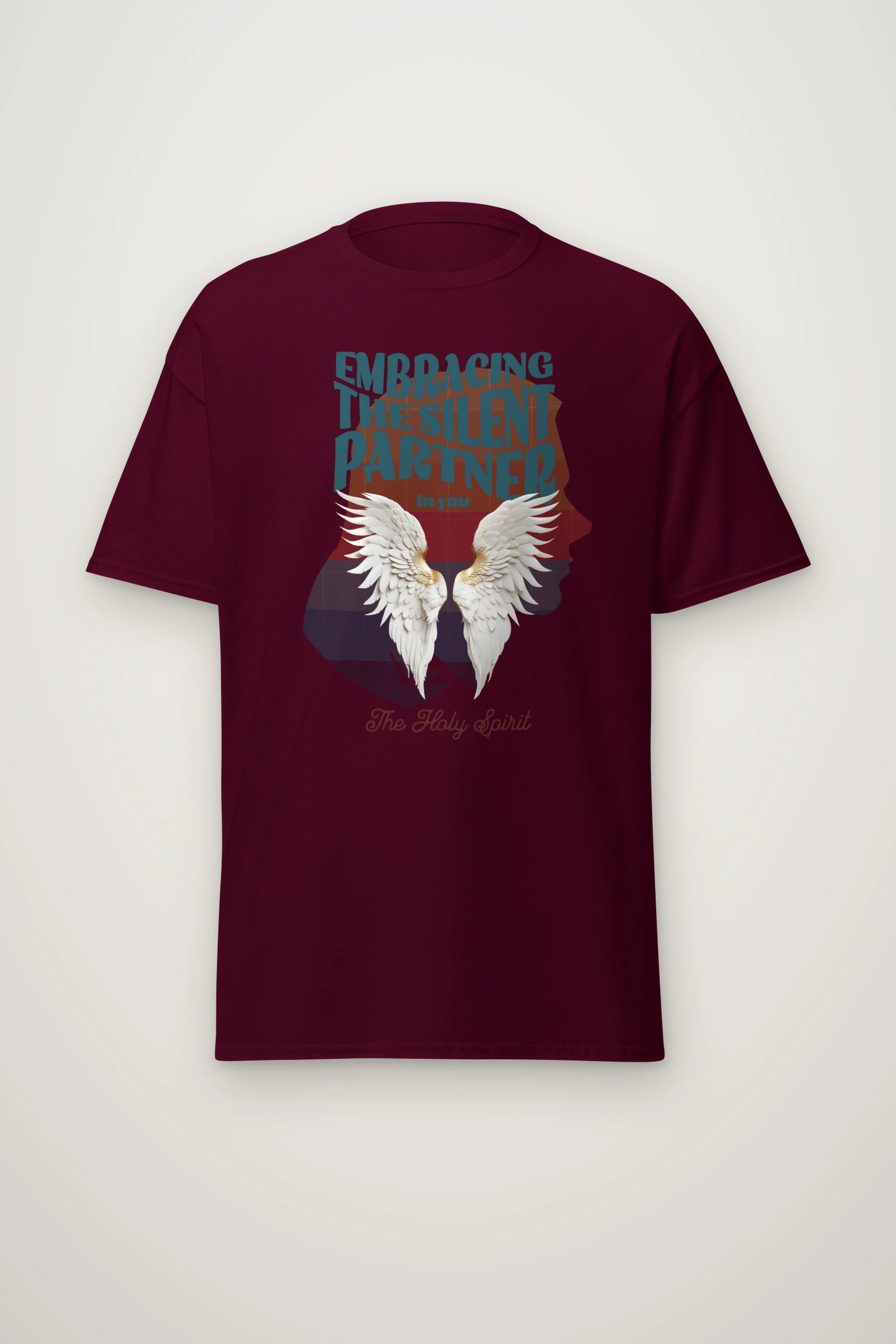 "Silent Partner Wings" Heavyweight Unisex Crewneck T-shirt