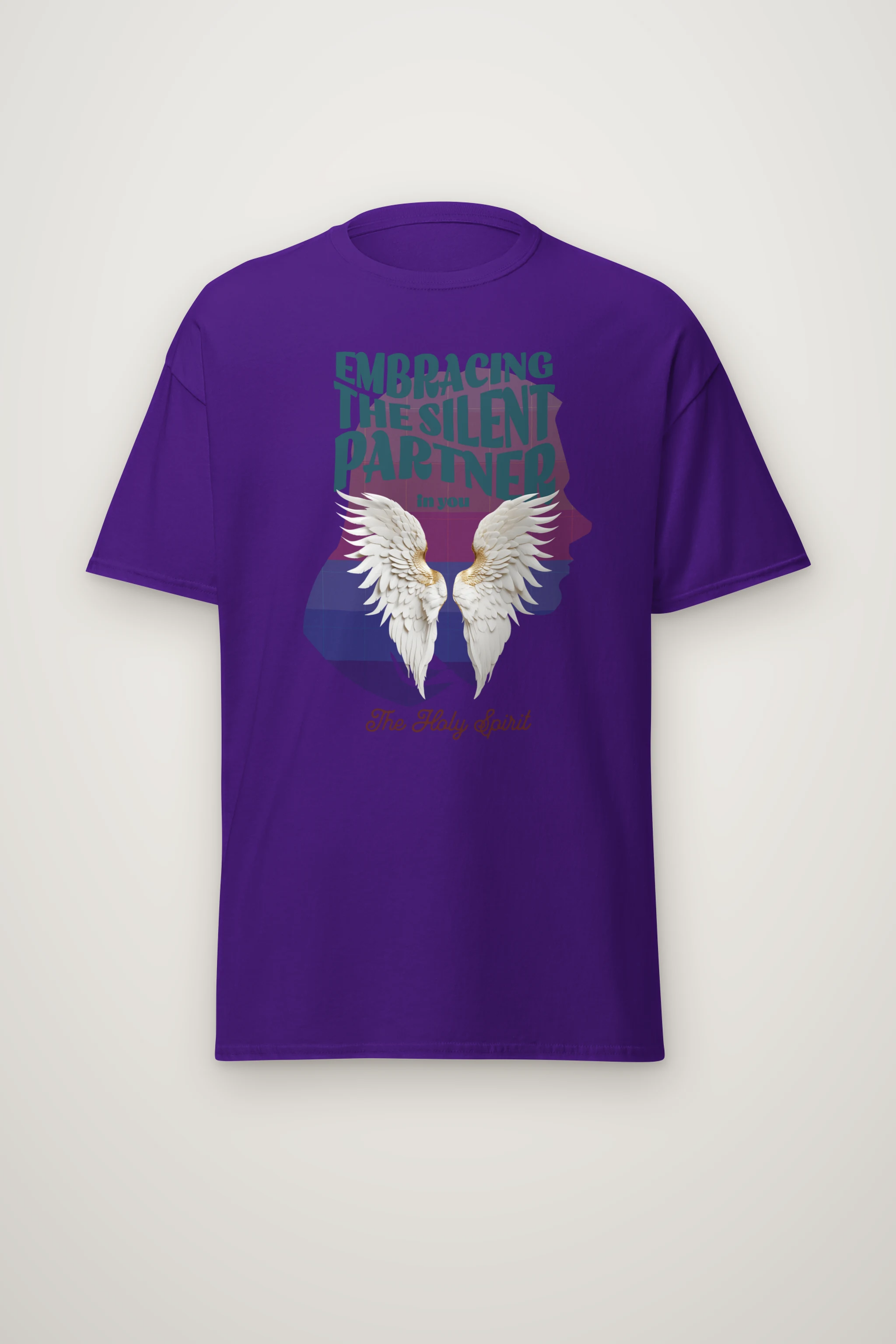 "Silent Partner Wings" Heavyweight Unisex Crewneck T-shirt