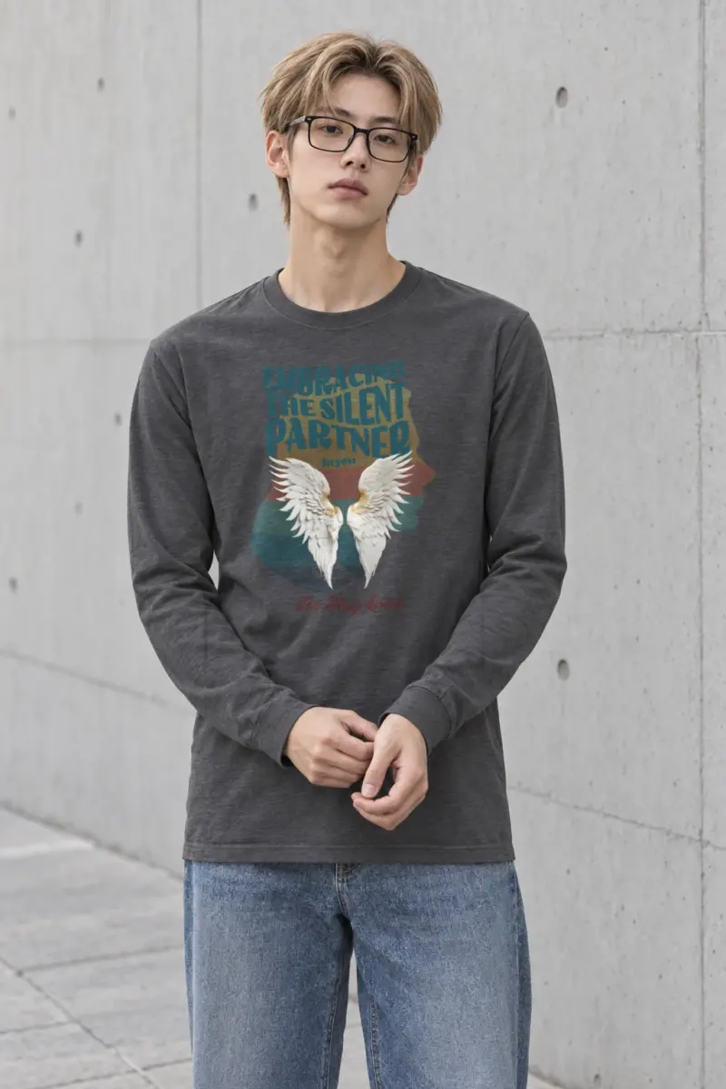 "Silent Partner Wings" Unisex Longsleeve T-shirt