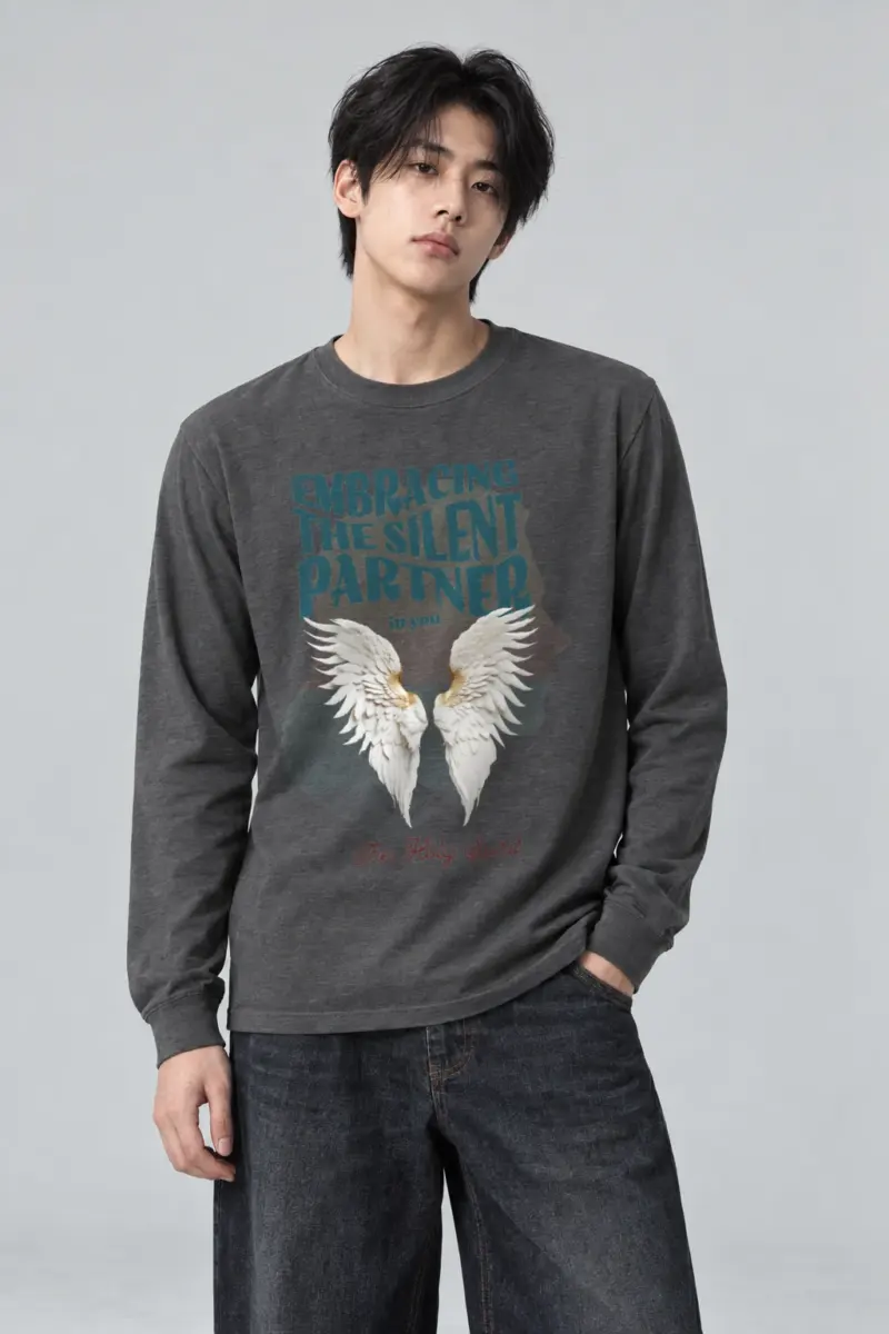 "Silent Partner Wings" Unisex Longsleeve T-shirt