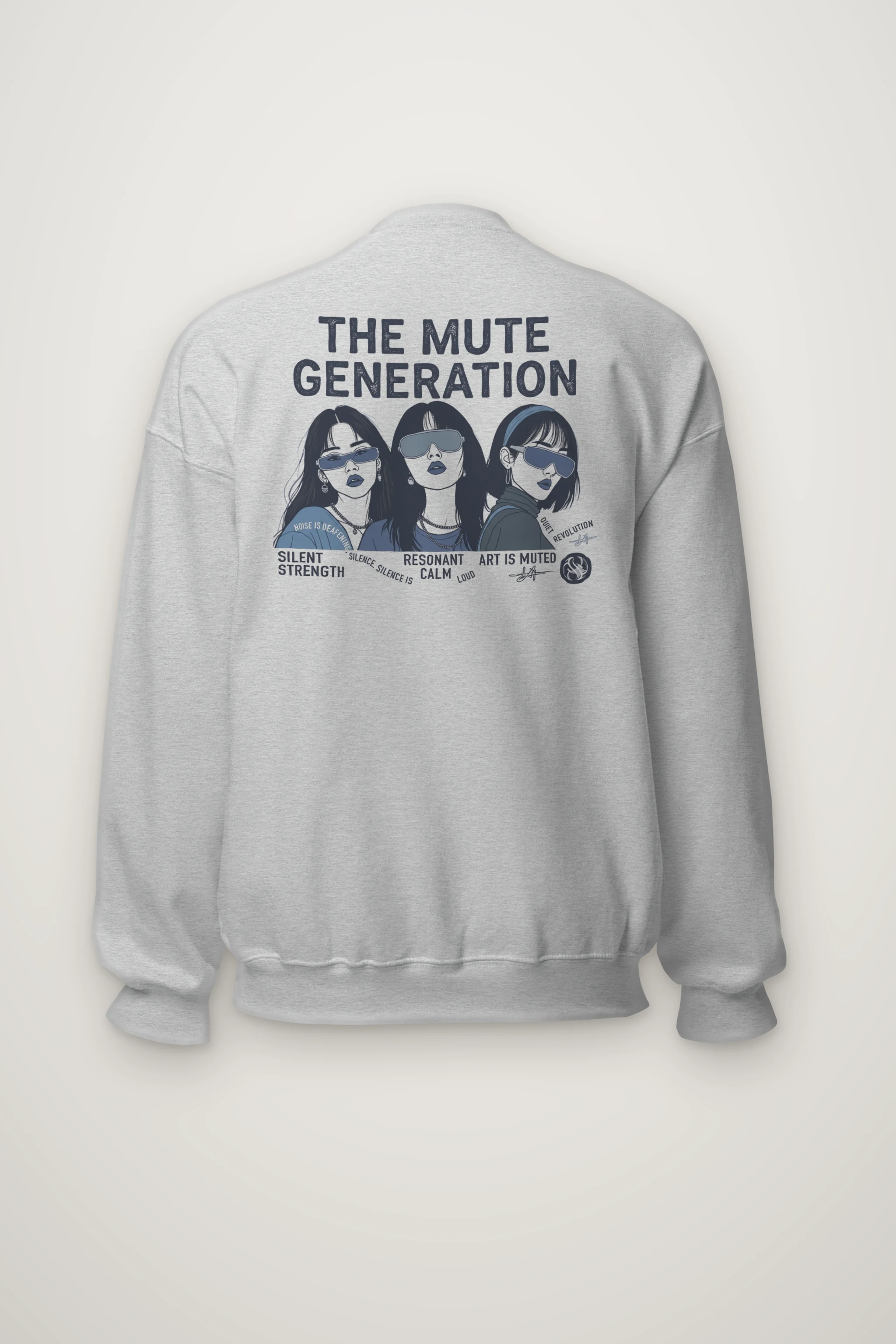 "Silent Strength" Heavy Blend Unisex Crewneck Sweatshirt