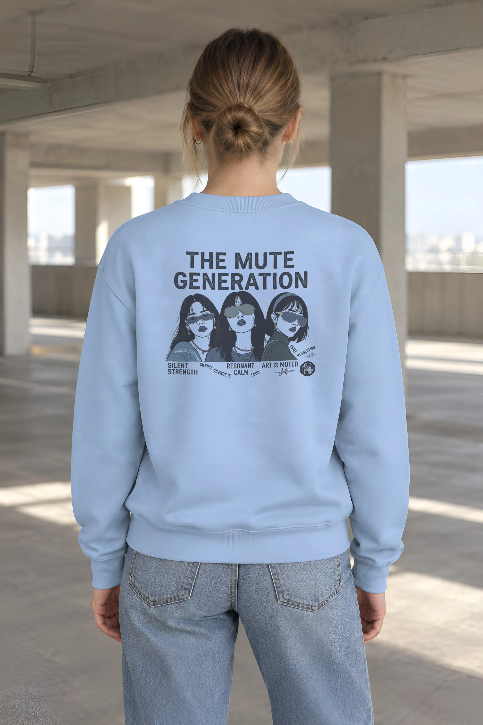 "Silent Strength" 1 Crewneck Sweatshirt