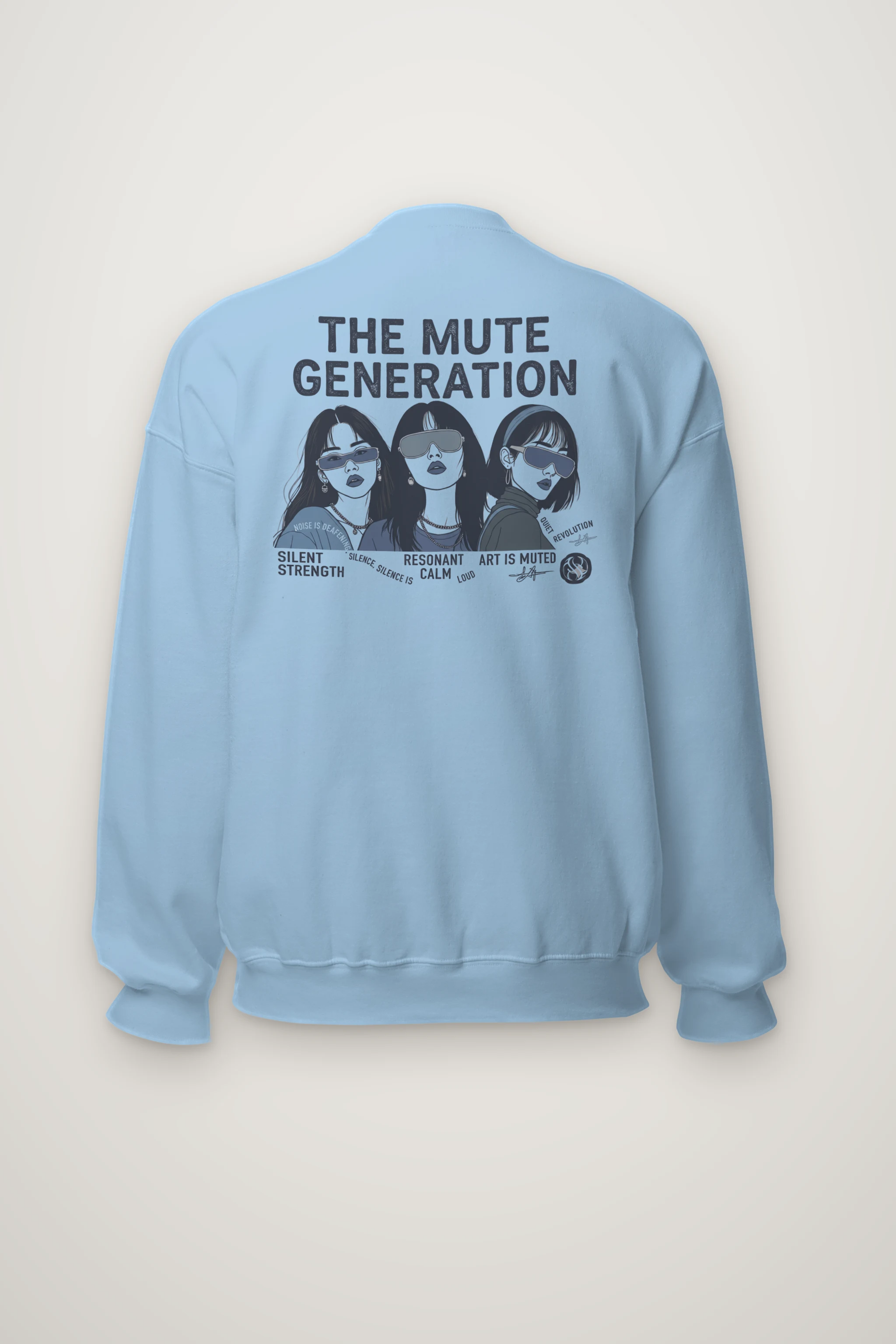"Silent Strength" Heavy Blend Unisex Crewneck Sweatshirt