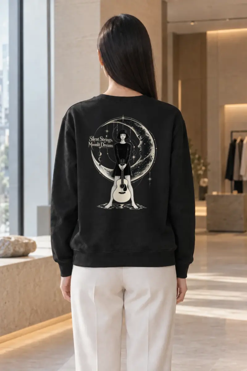 "Silent Strings" Heavy Blend Unisex Crewneck Sweatshirt