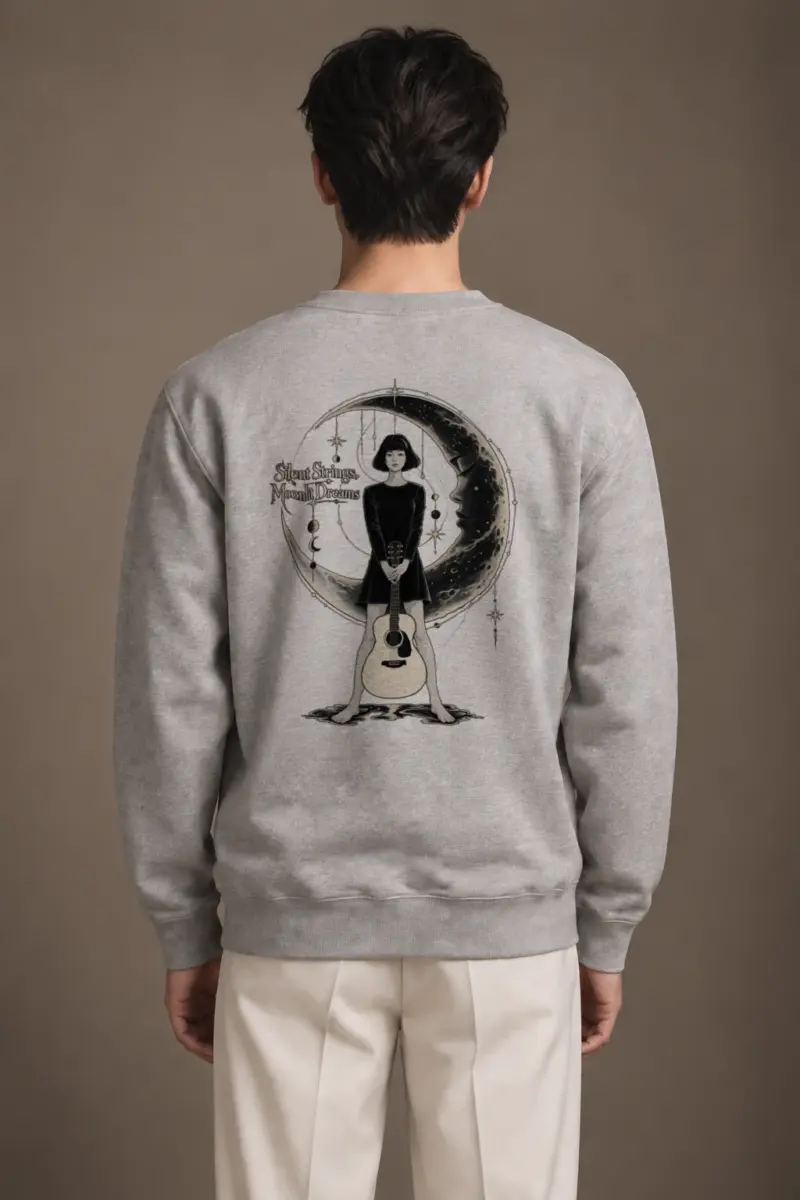 "Silent Strings" Heavy Blend Unisex Crewneck Sweatshirt | Gildan 18000