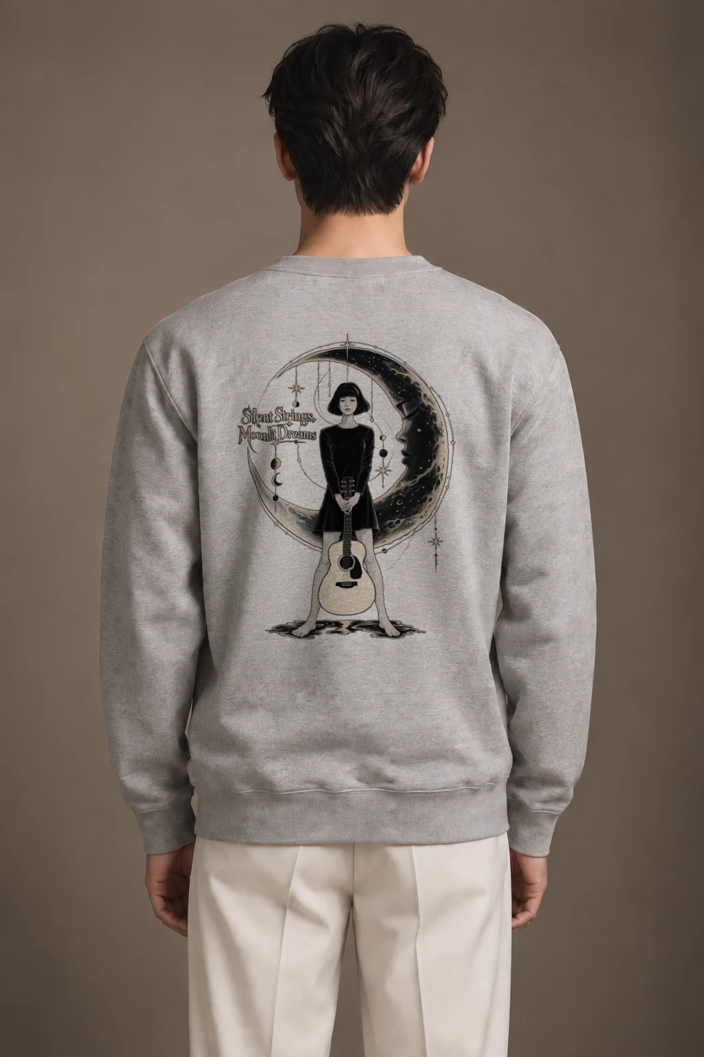 "Silent Strings" Heavy Blend Unisex Crewneck Sweatshirt | Gildan 18000