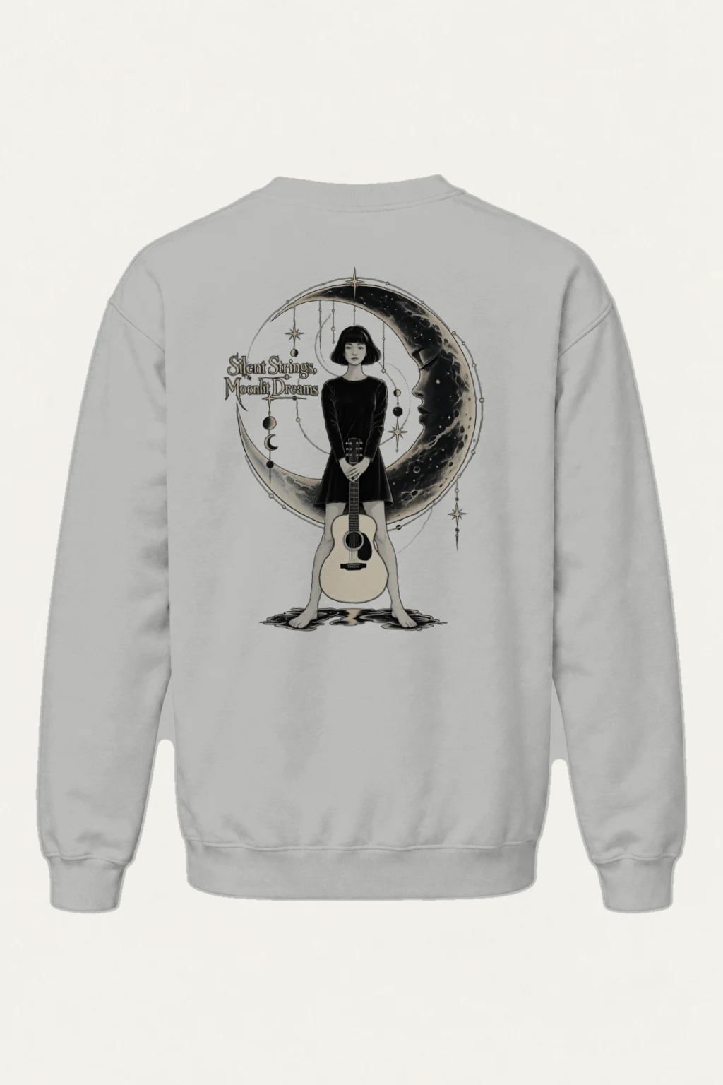 "Silent Strings" Heavy Blend Unisex Crewneck Sweatshirt | Gildan 18000