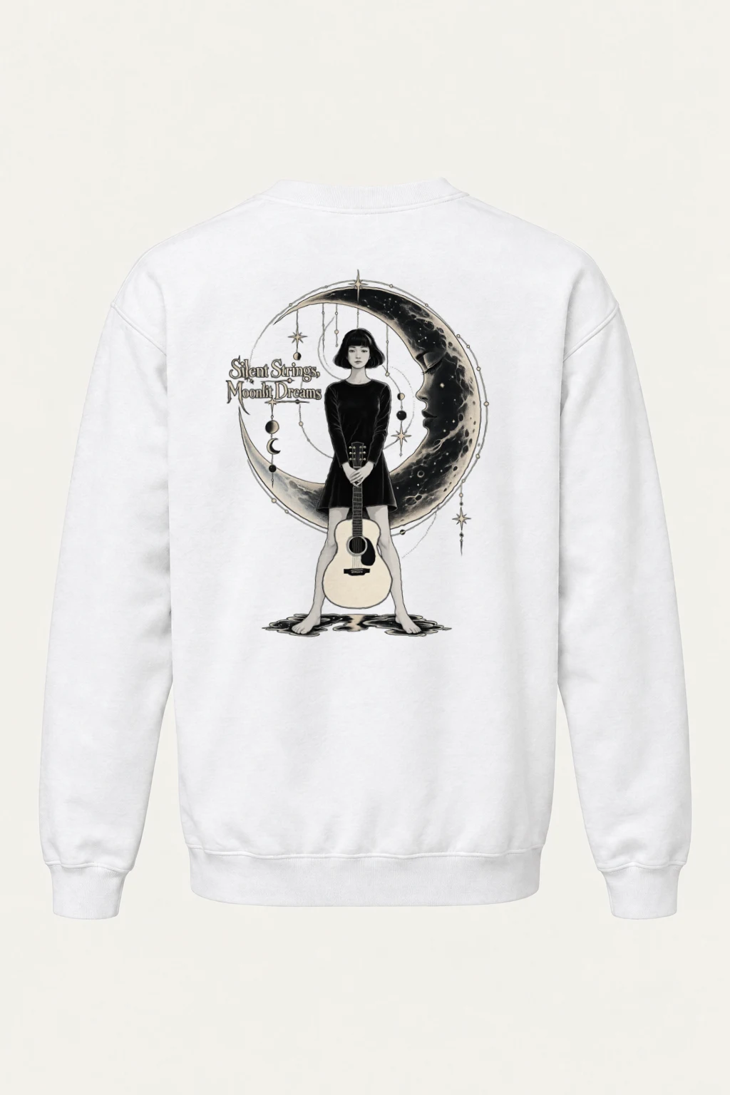 "Silent Strings" Heavy Blend Unisex Crewneck Sweatshirt | Gildan 18000