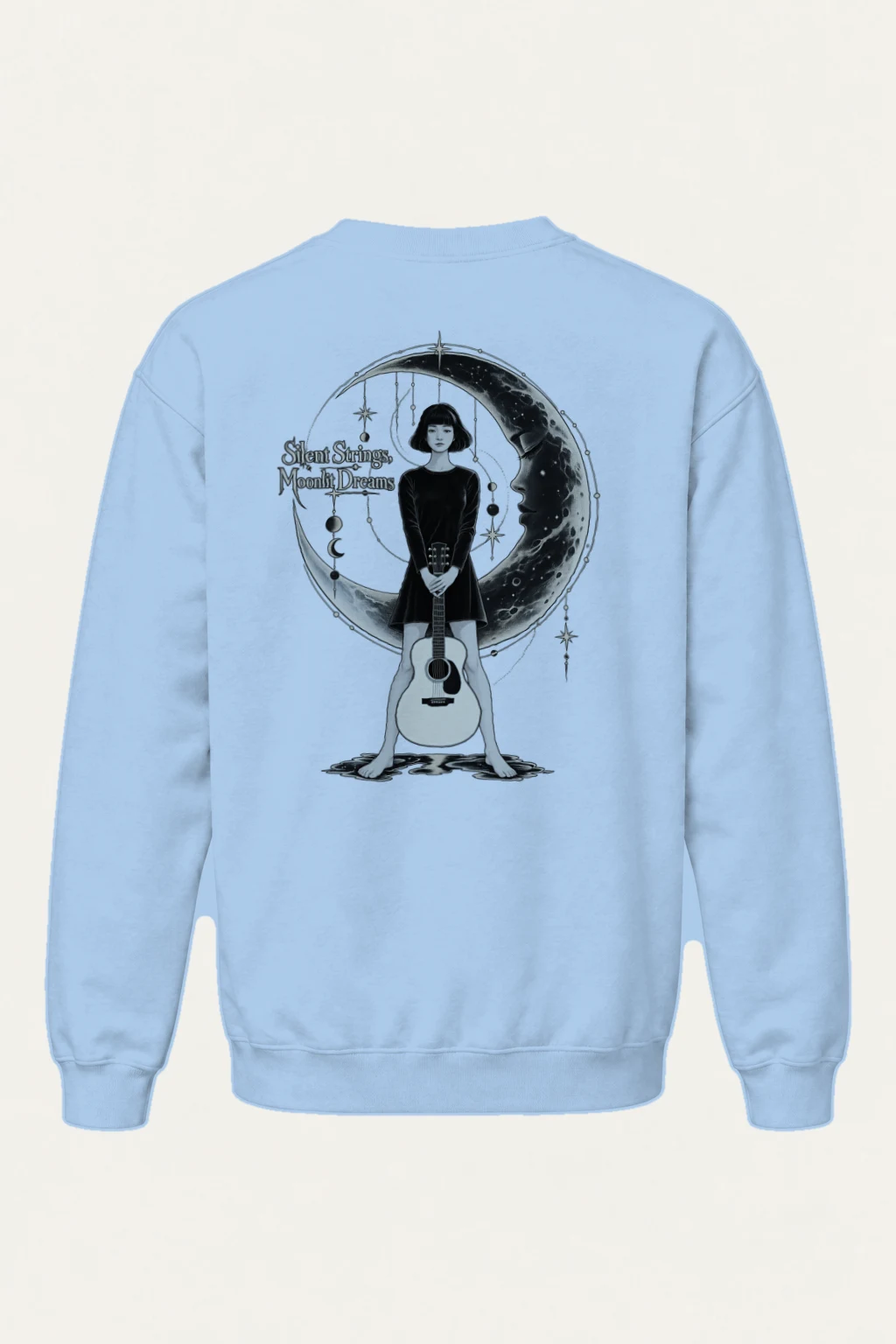 "Silent Strings" Heavy Blend Unisex Crewneck Sweatshirt | Gildan 18000