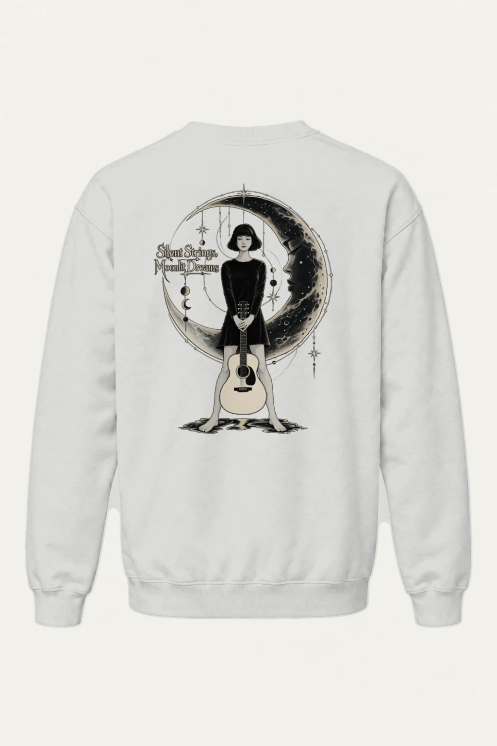 "Silent Strings" Heavy Blend Unisex Crewneck Sweatshirt | Gildan 18000