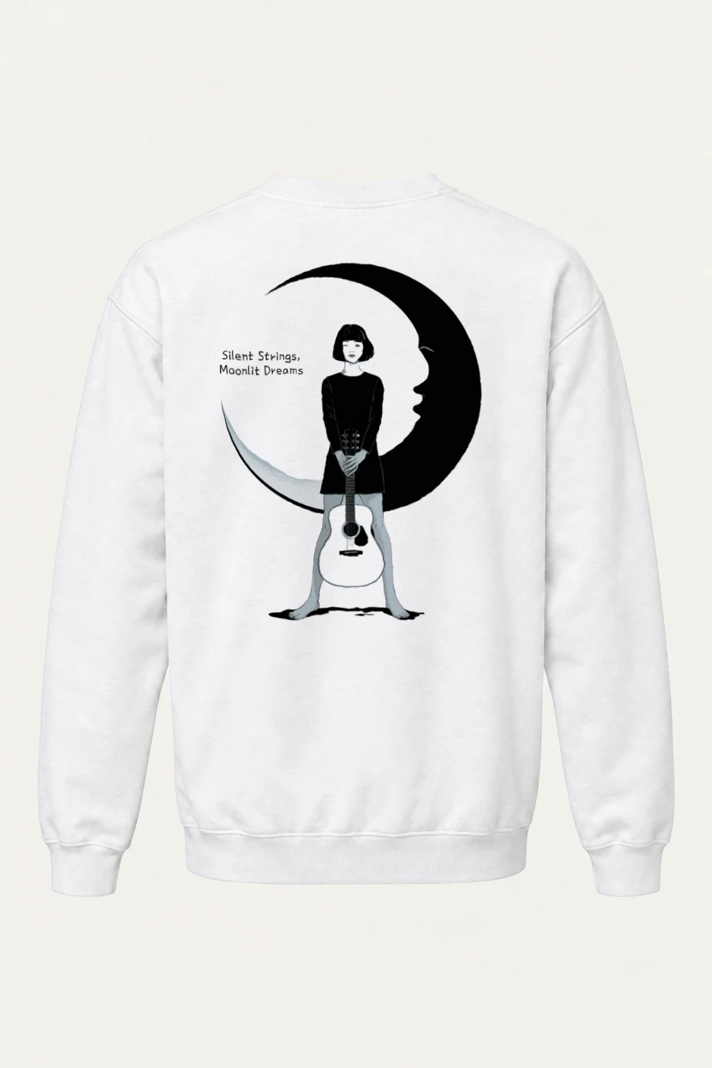 "Silent Strings" Heavy Blend Unisex Crewneck Sweatshirt | Gildan 18000