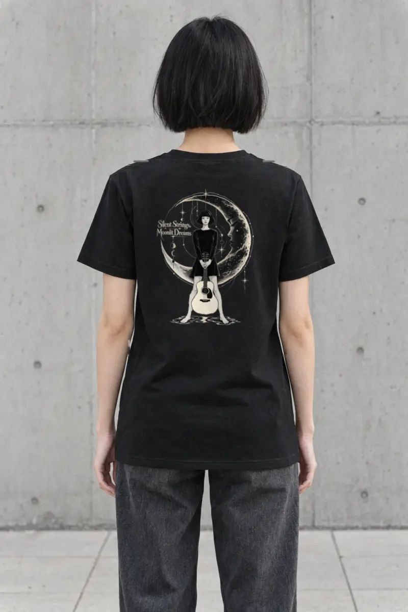 "Silent Strings" Heavyweight Unisex Crewneck T-shirt