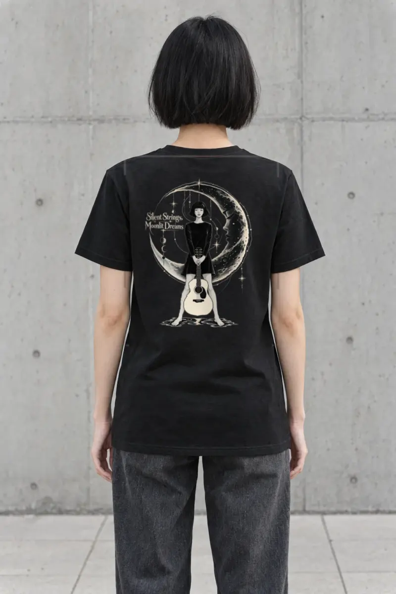 "Silent Strings" Heavyweight Unisex Crewneck T-shirt