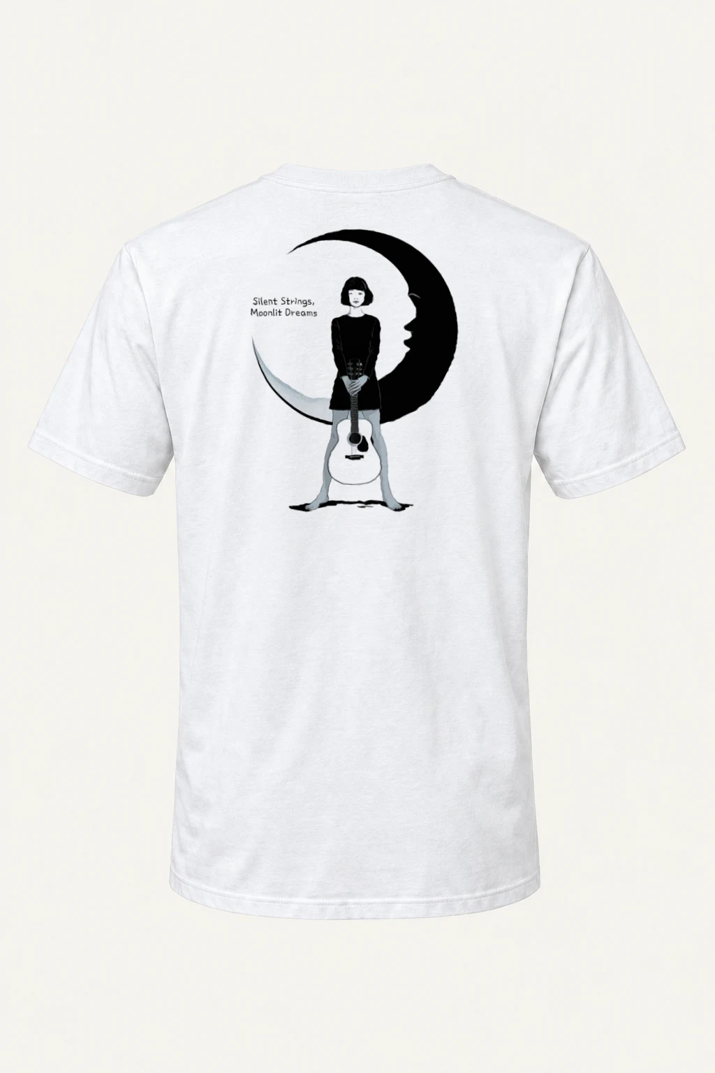 "Silent Strings" Heavyweight Unisex Crewneck T-shirt | Gildan 5000