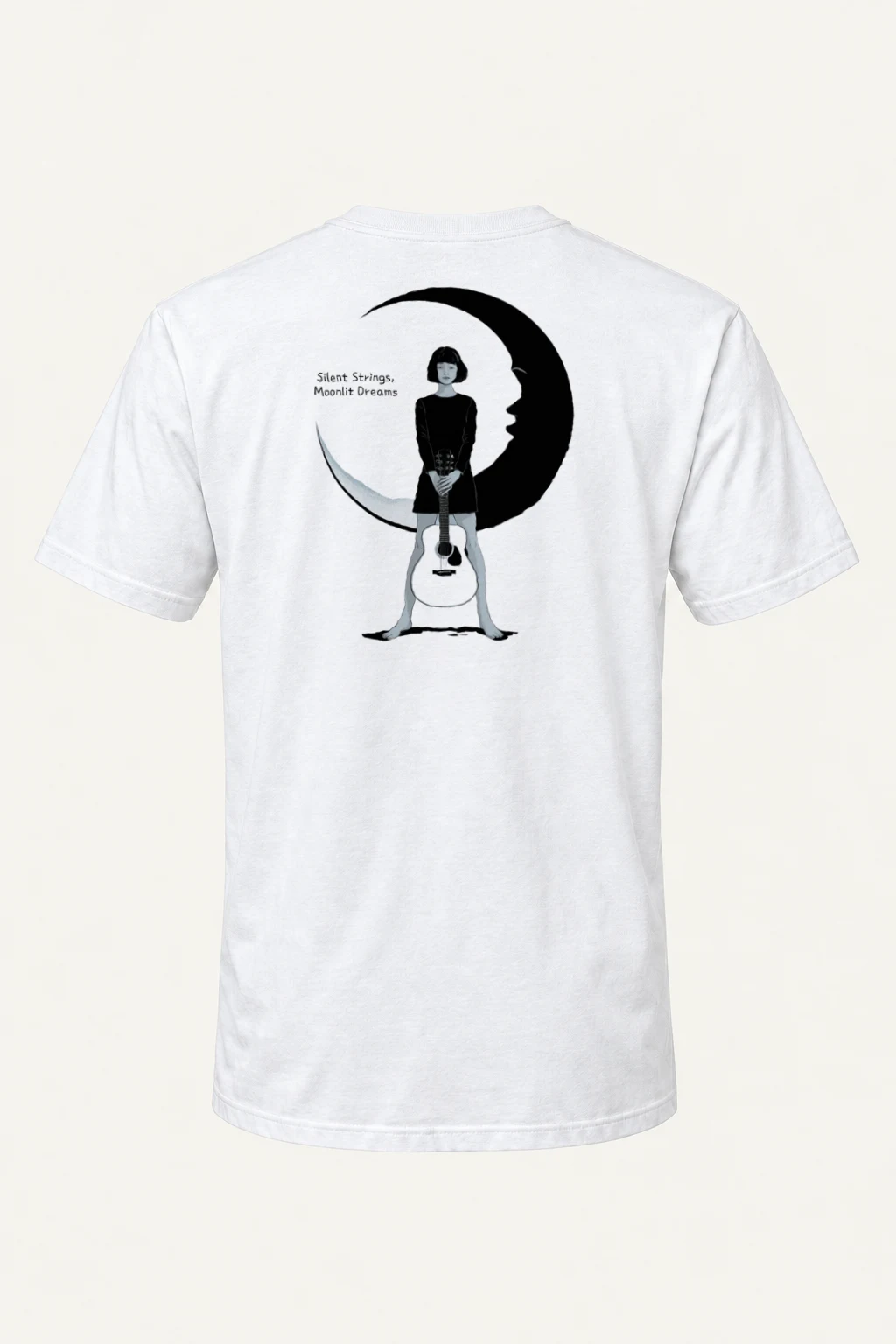 "Silent Strings" Heavyweight Unisex Crewneck T-shirt | Gildan 5000
