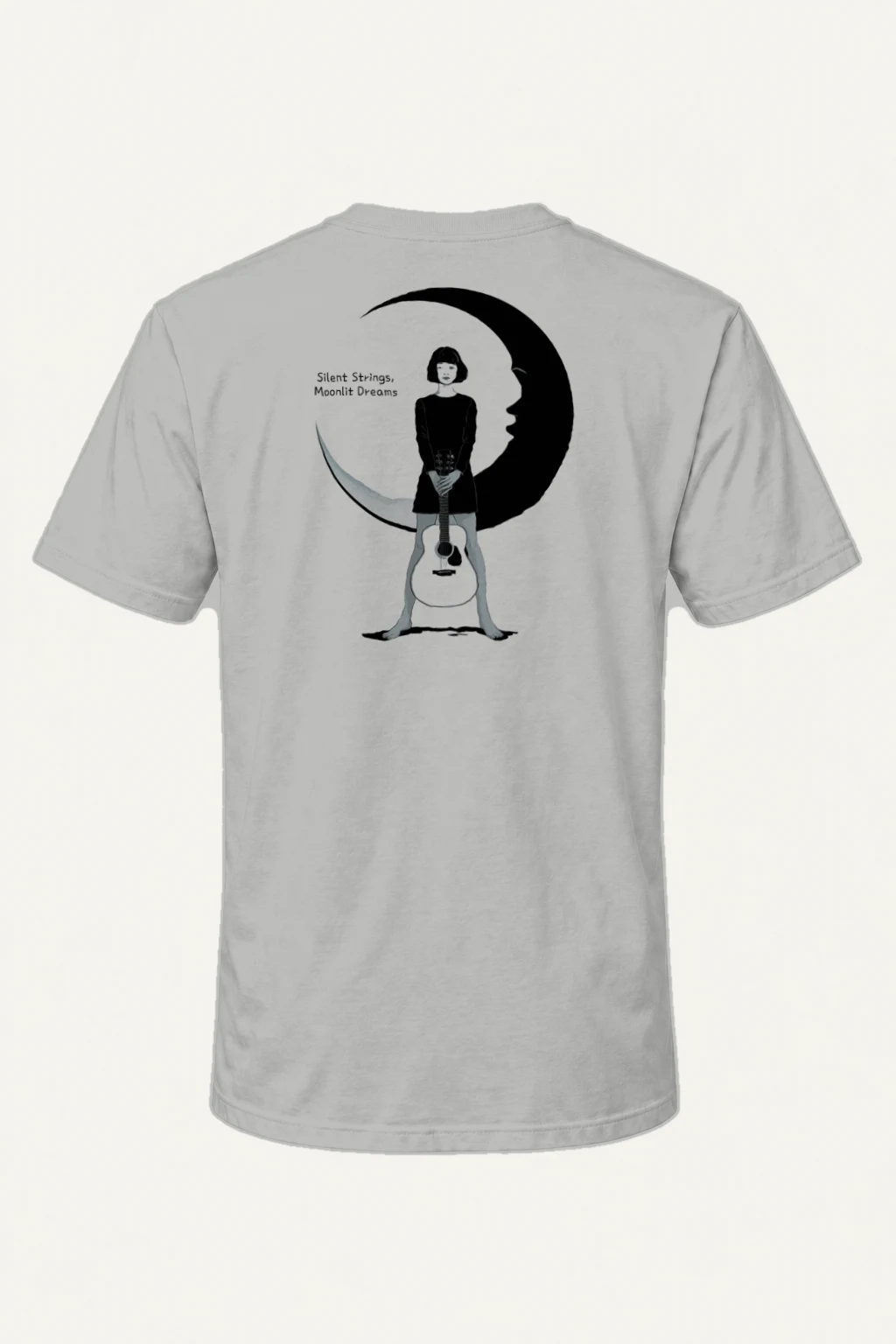 "Silent Strings" Heavyweight Unisex Crewneck T-shirt | Gildan 5000