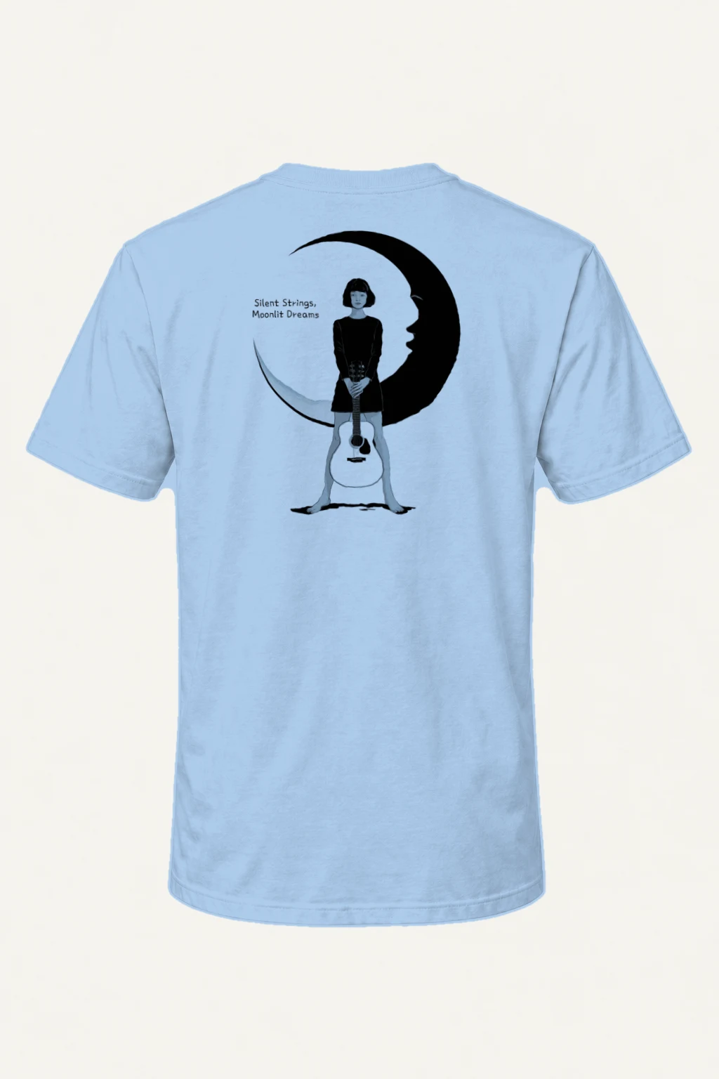 "Silent Strings" Heavyweight Unisex Crewneck T-shirt | Gildan 5000
