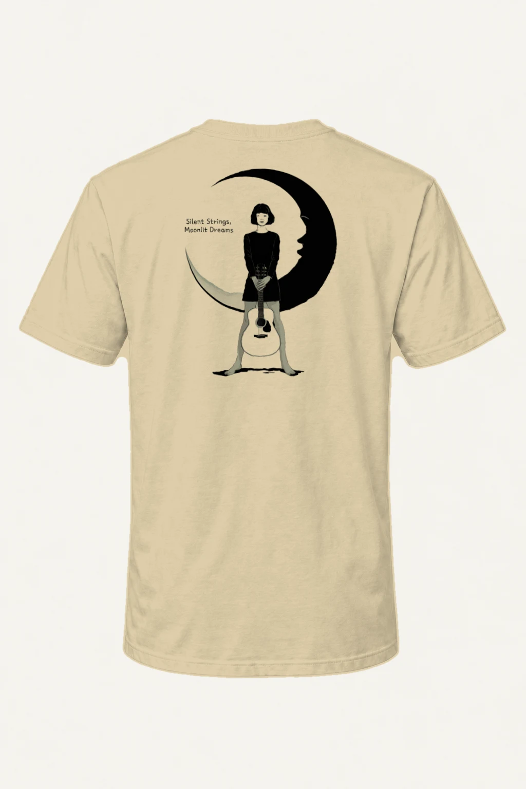 "Silent Strings" Heavyweight Unisex Crewneck T-shirt | Gildan 5000