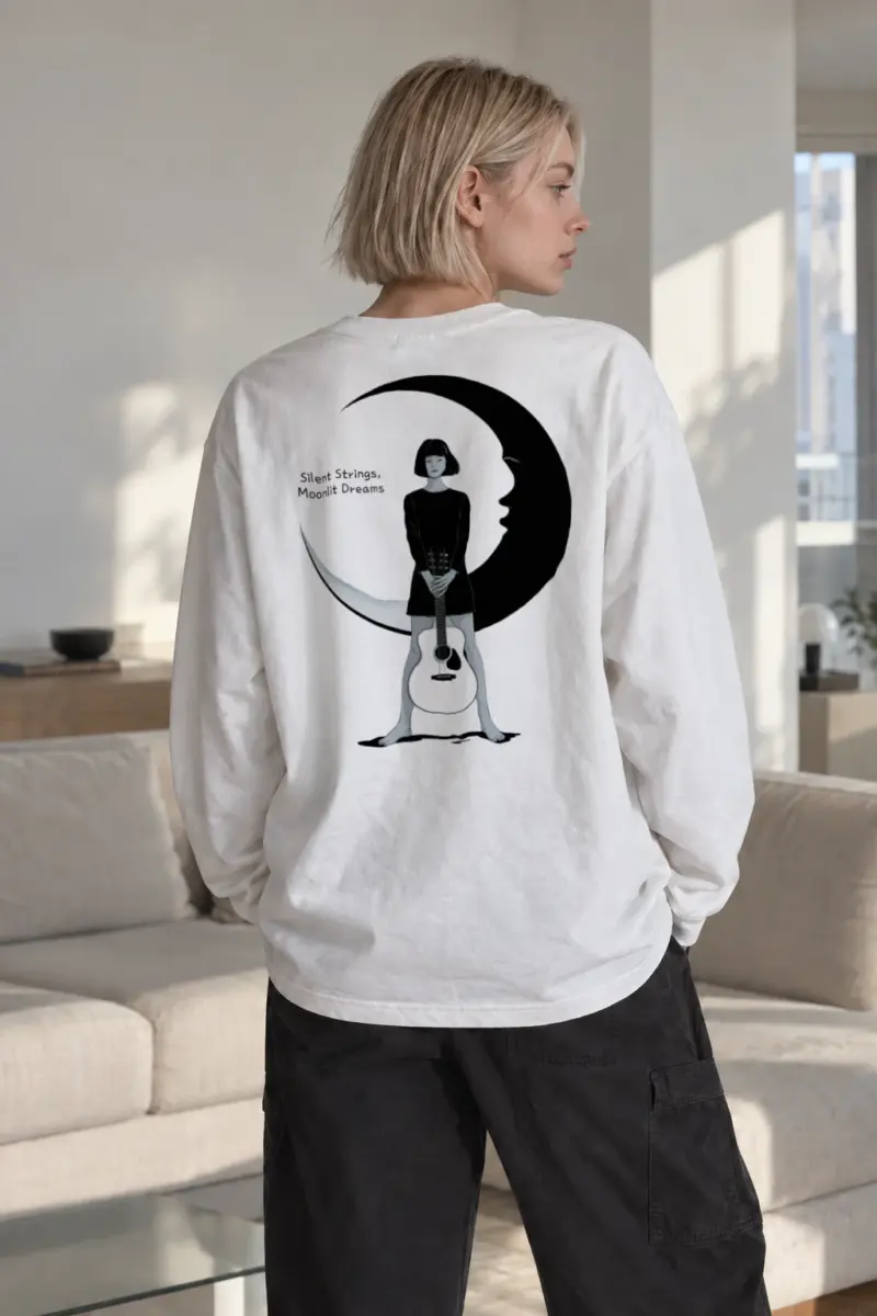 "Silent Strings" Unisex Longsleeve T-shirt | Gildan 2400