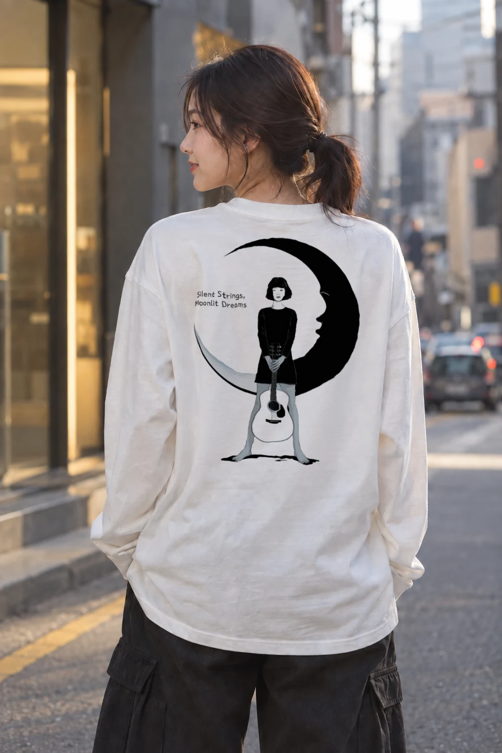 "Silent Strings" Unisex Longsleeve T-shirt | Gildan 2400