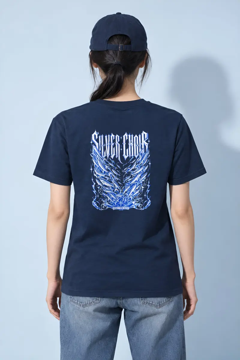 "SILVER CHOIR BUSAN / OPEN WATER" Heavyweight Unisex Crewneck T-shirt