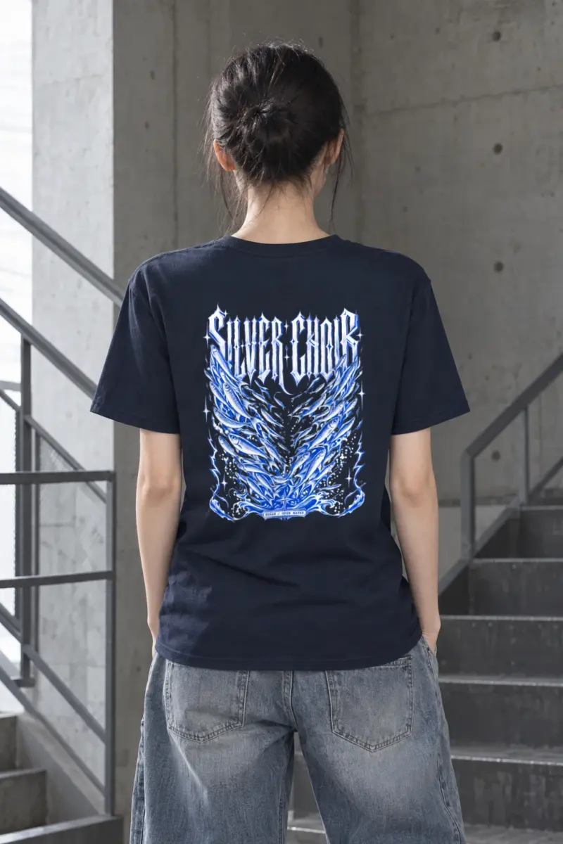 "SILVER CHOIR BUSAN / OPEN WATER" Heavyweight Unisex Crewneck T-shirt