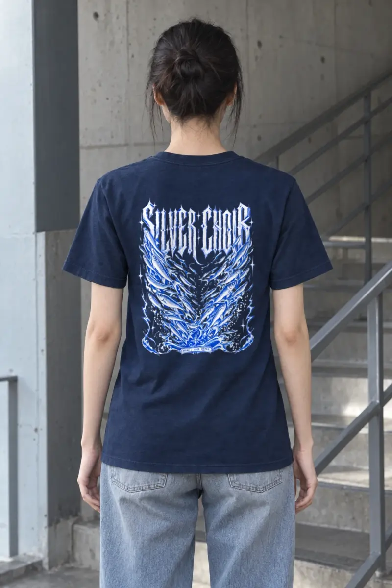 "SILVER CHOIR BUSAN / OPEN WATER" Heavyweight Unisex Crewneck T-shirt
