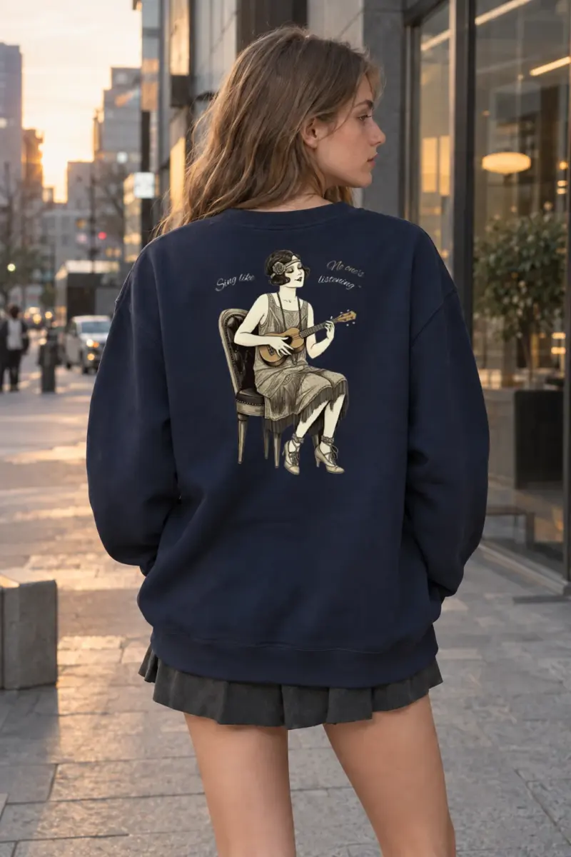 “Sing A Little” Heavy Blend Unisex Crewneck Sweatshirt | Gildan 18000