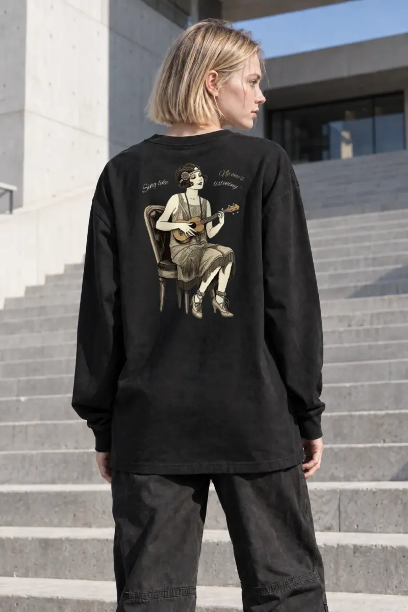 “Sing A Little” Unisex Longsleeve T-shirt | Gildan 2400