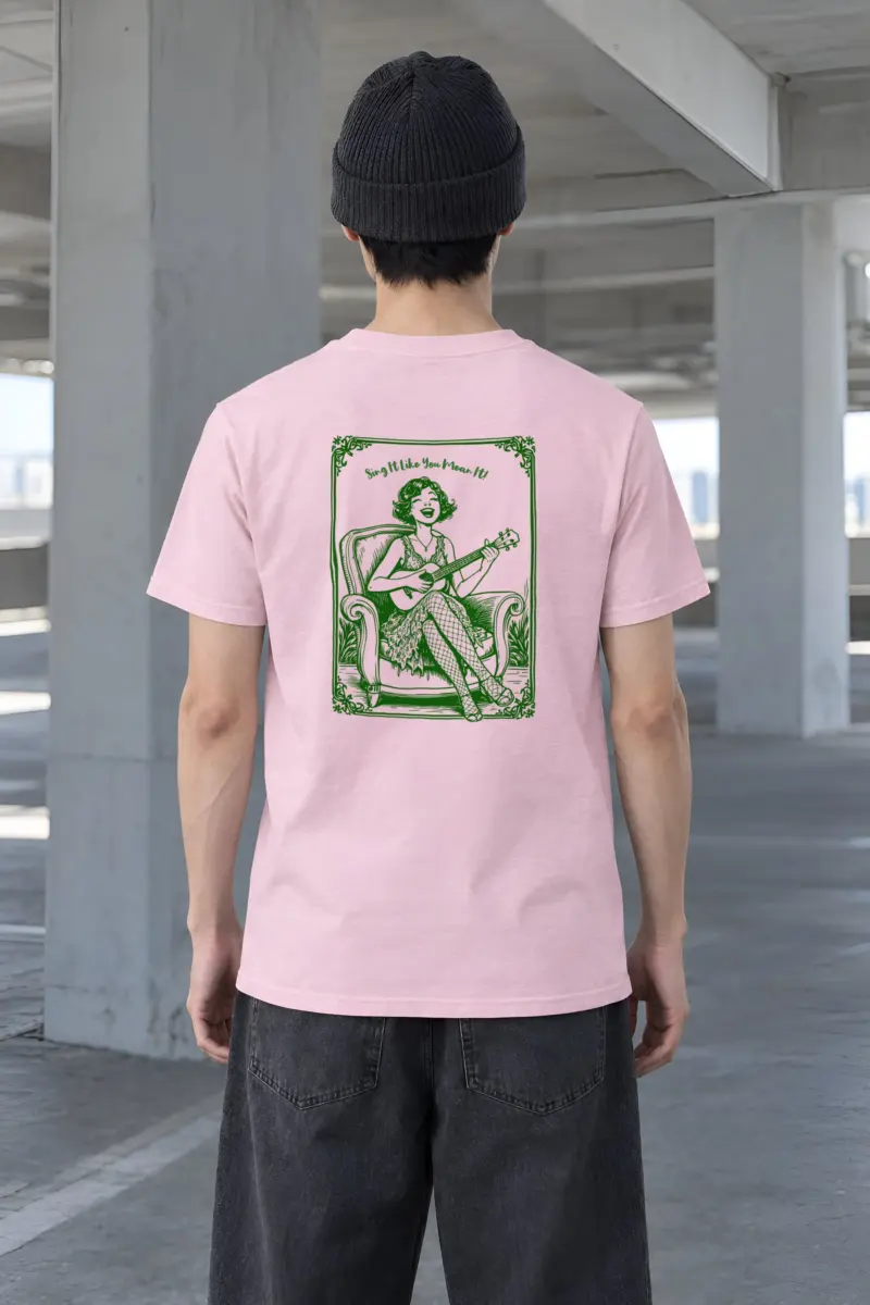 "Sing It Like You Mean It" Heavyweight Unisex Crewneck T-shirt