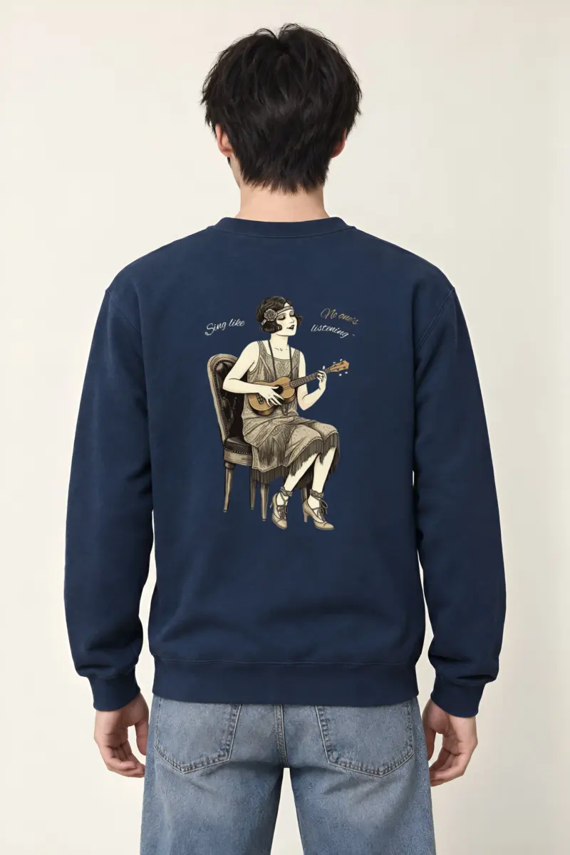 "Sing Like No One's Listening" Heavy Blend Unisex Crewneck Sweatshirt