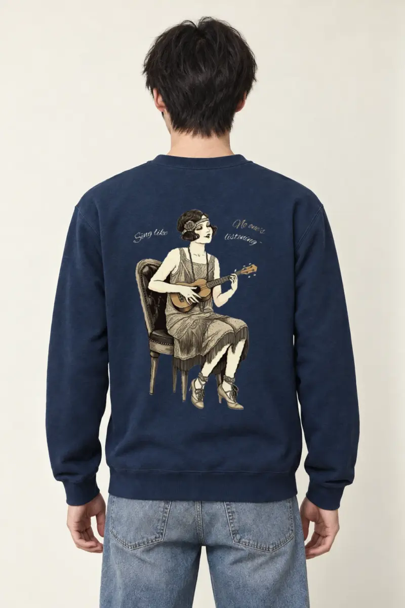 "Sing Like No One's Listening" Heavy Blend Unisex Crewneck Sweatshirt
