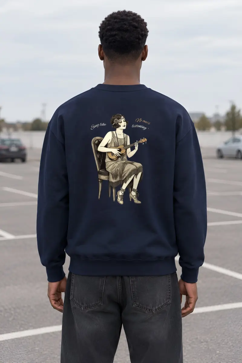 "Sing Like No One's Listening" Heavy Blend Unisex Crewneck Sweatshirt