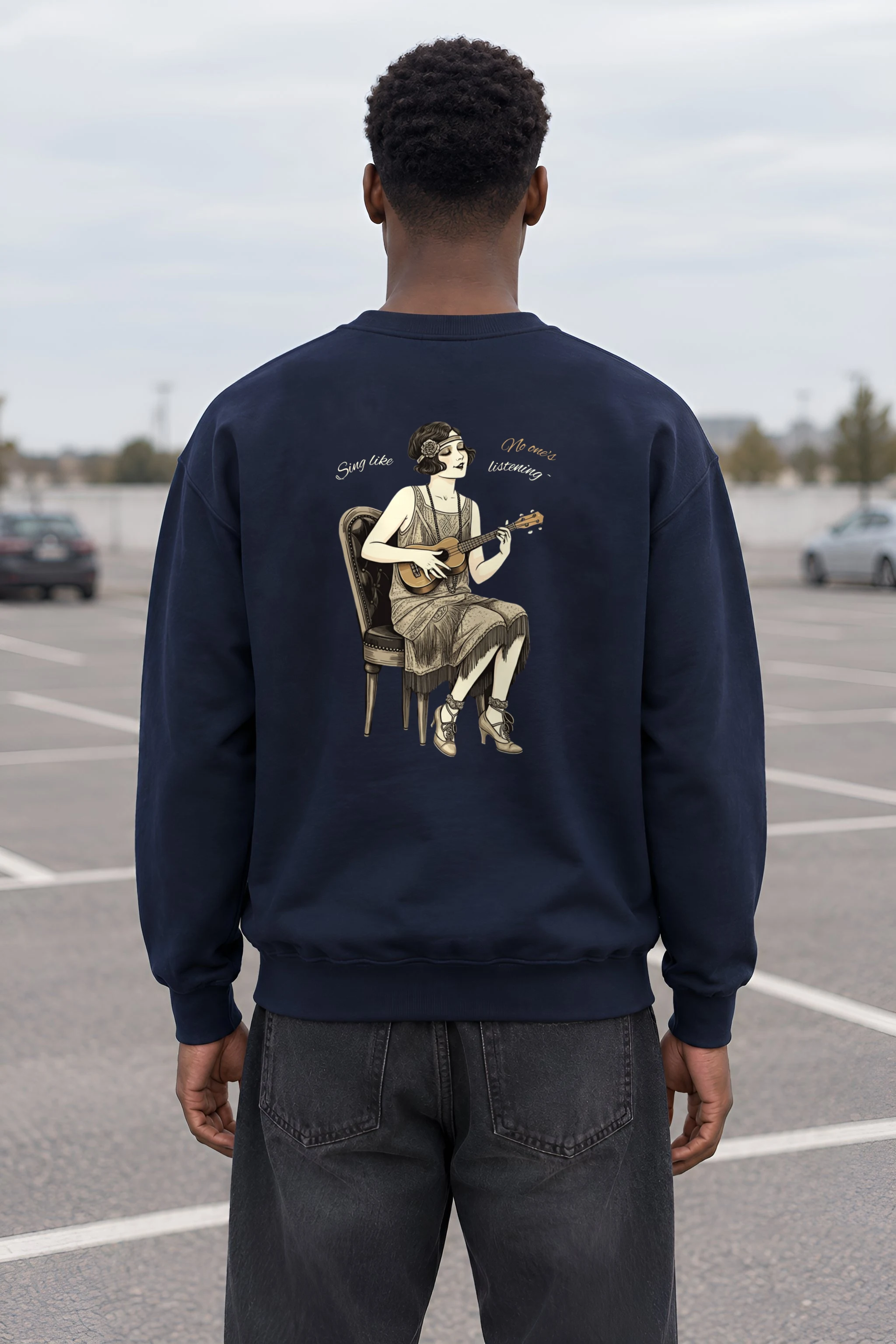 "Sing Like No One's Listening" 1 Crewneck Sweatshirt