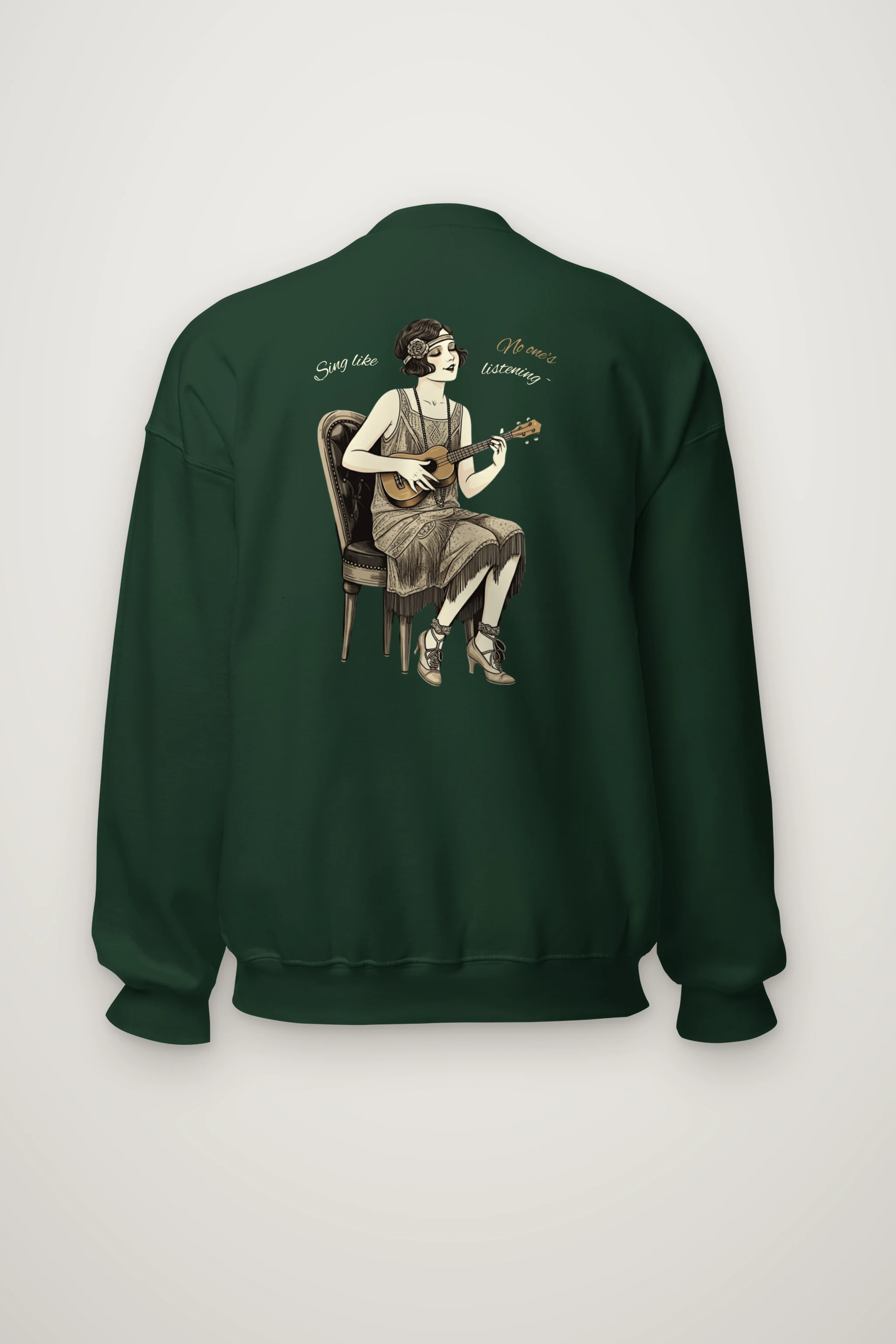 "Sing Like No One's Listening" Heavy Blend Unisex Crewneck Sweatshirt