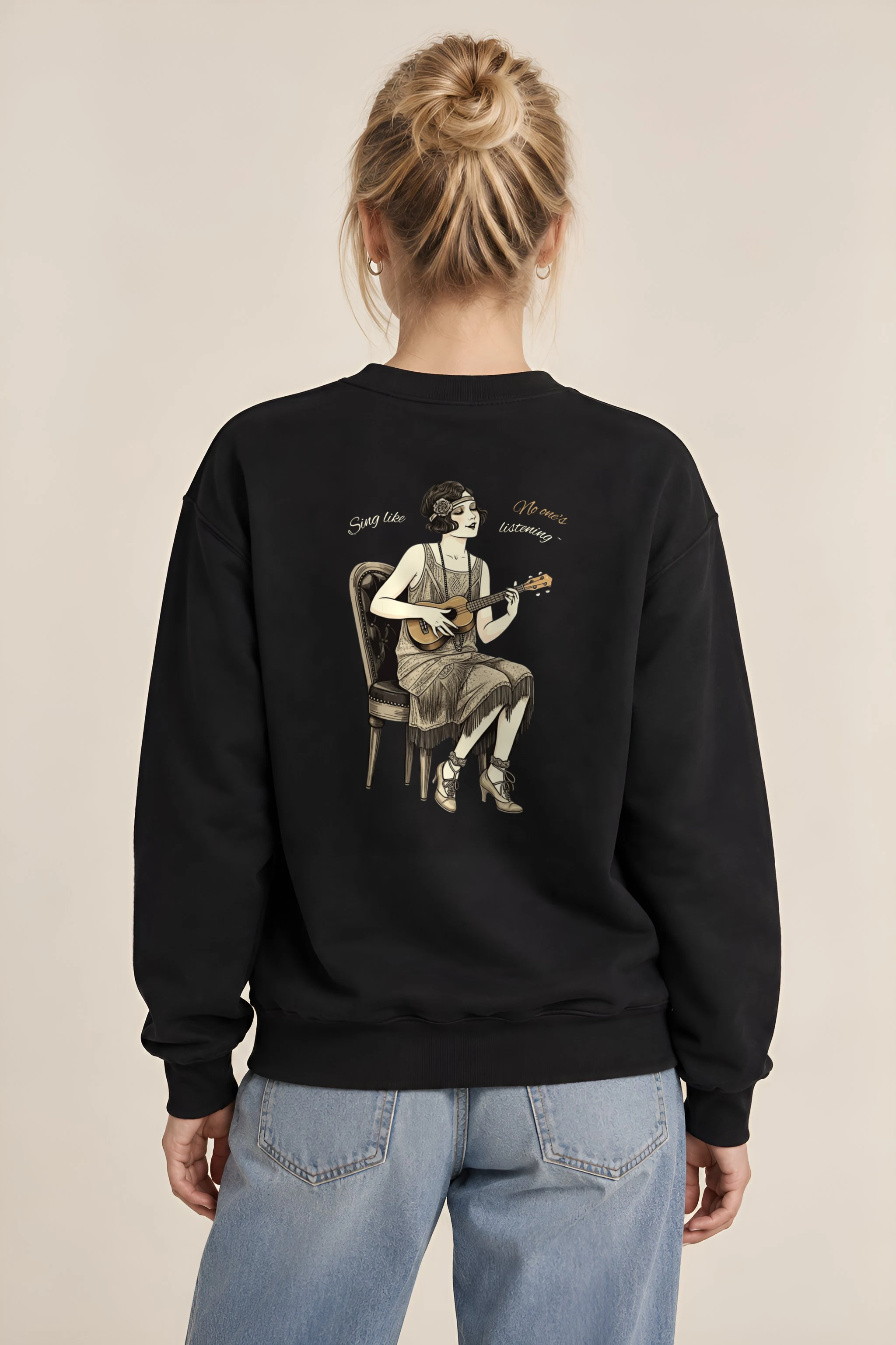 "Sing Like No One's Listening" 1 Crewneck Sweatshirt