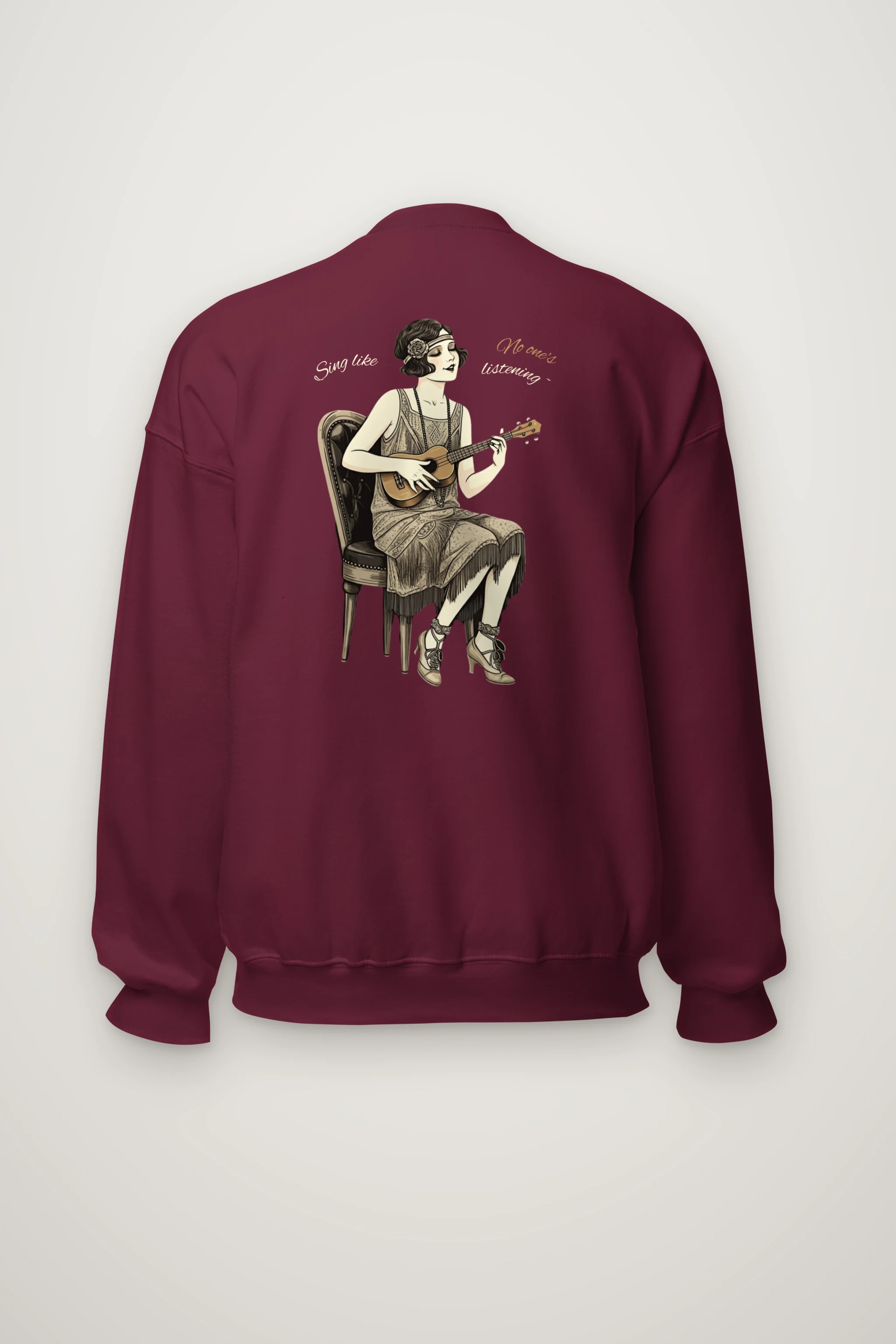 "Sing Like No One's Listening" Heavy Blend Unisex Crewneck Sweatshirt