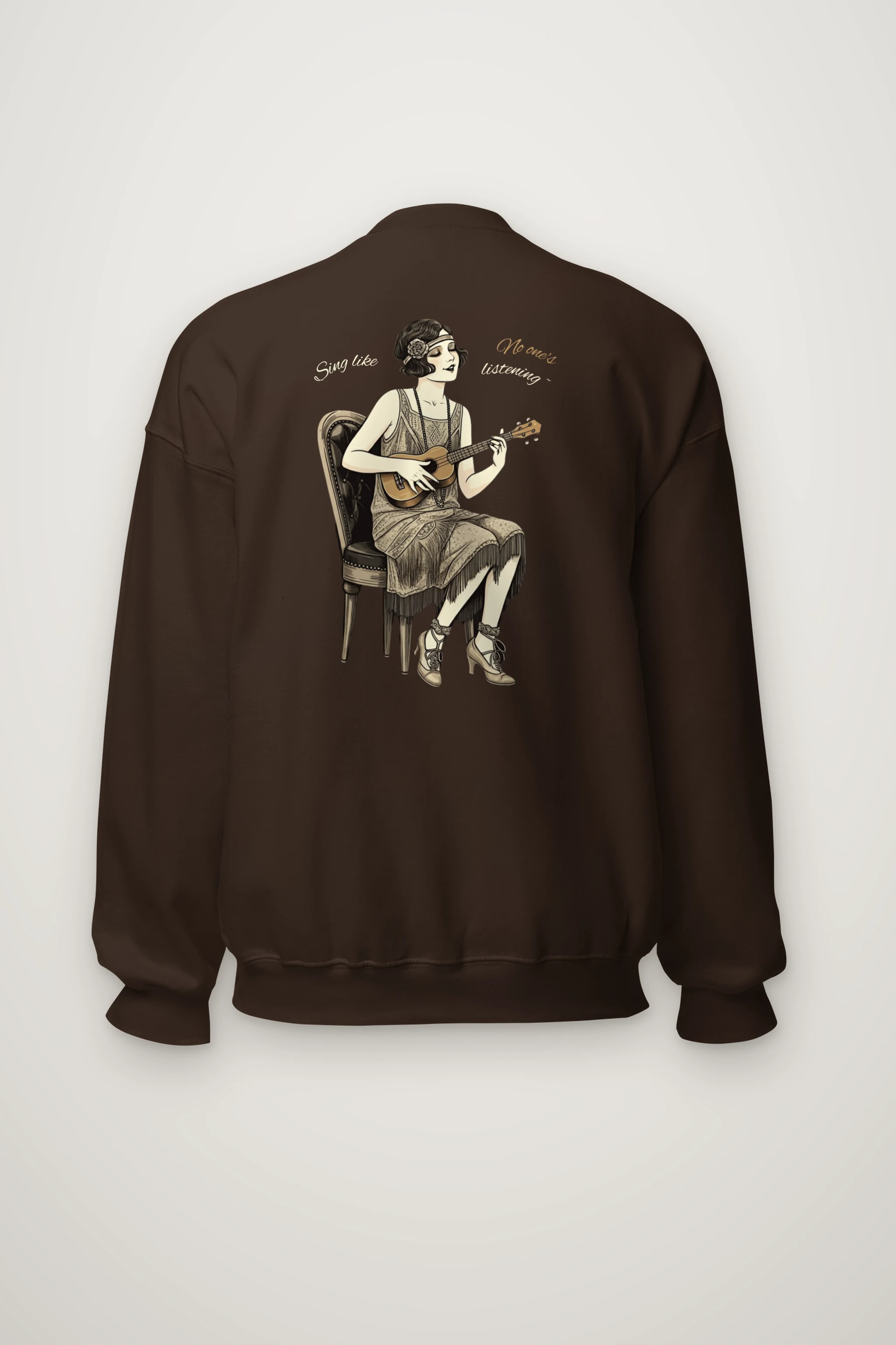 "Sing Like No One's Listening" Heavy Blend Unisex Crewneck Sweatshirt