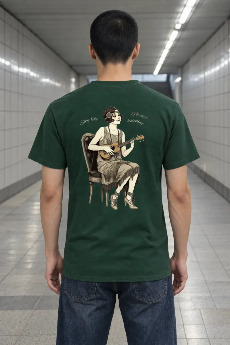 "Sing Like No One's Listening" Heavyweight Unisex Crewneck T-shirt
