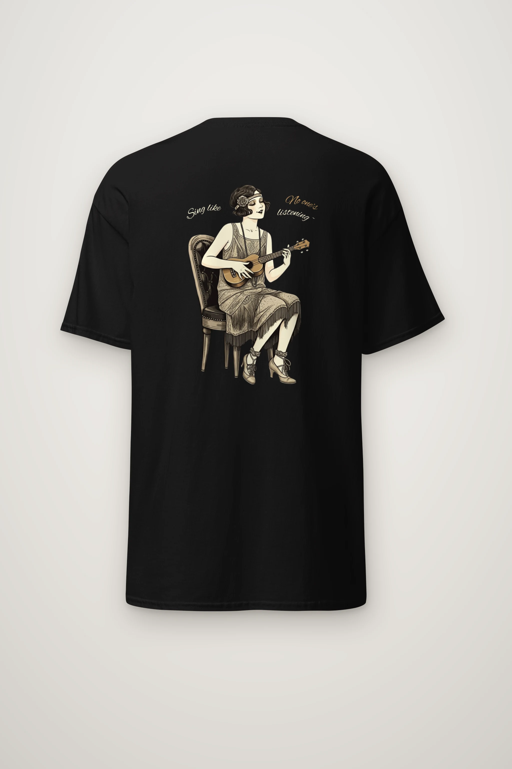 "Sing Like No One's Listening" Heavyweight Unisex Crewneck T-shirt