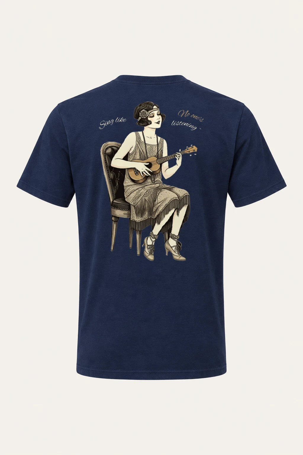 "Sing Like No One's Listening" Heavyweight Unisex Crewneck T-shirt | Gildan 5000