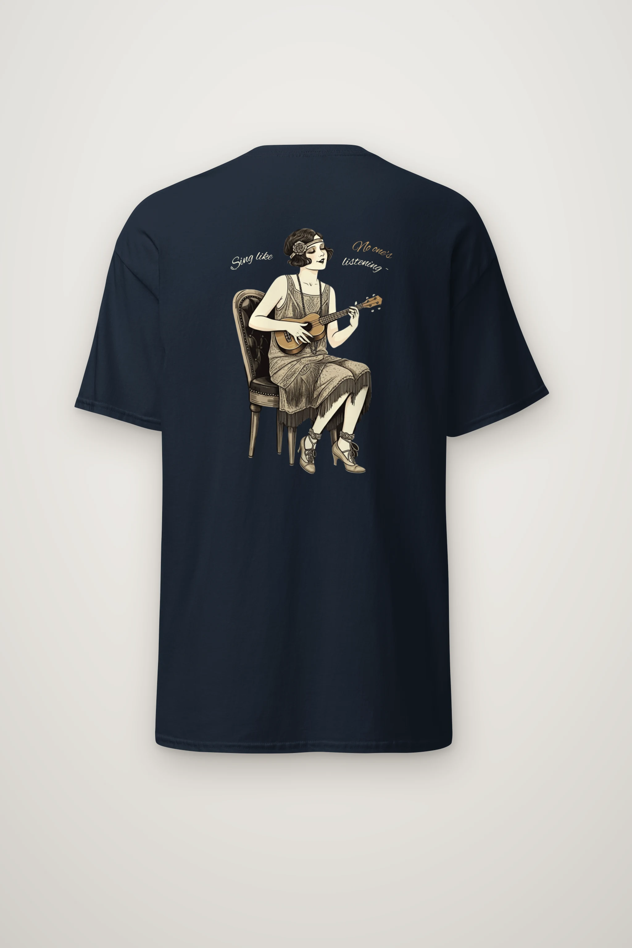 "Sing Like No One's Listening" Heavyweight Unisex Crewneck T-shirt