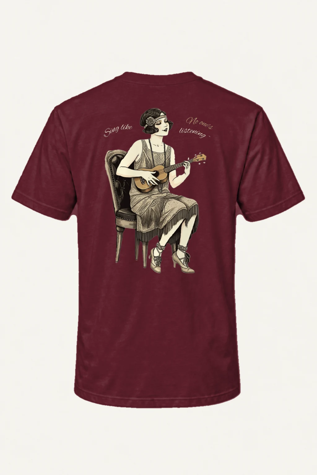 "Sing Like No One's Listening" Heavyweight Unisex Crewneck T-shirt | Gildan 5000