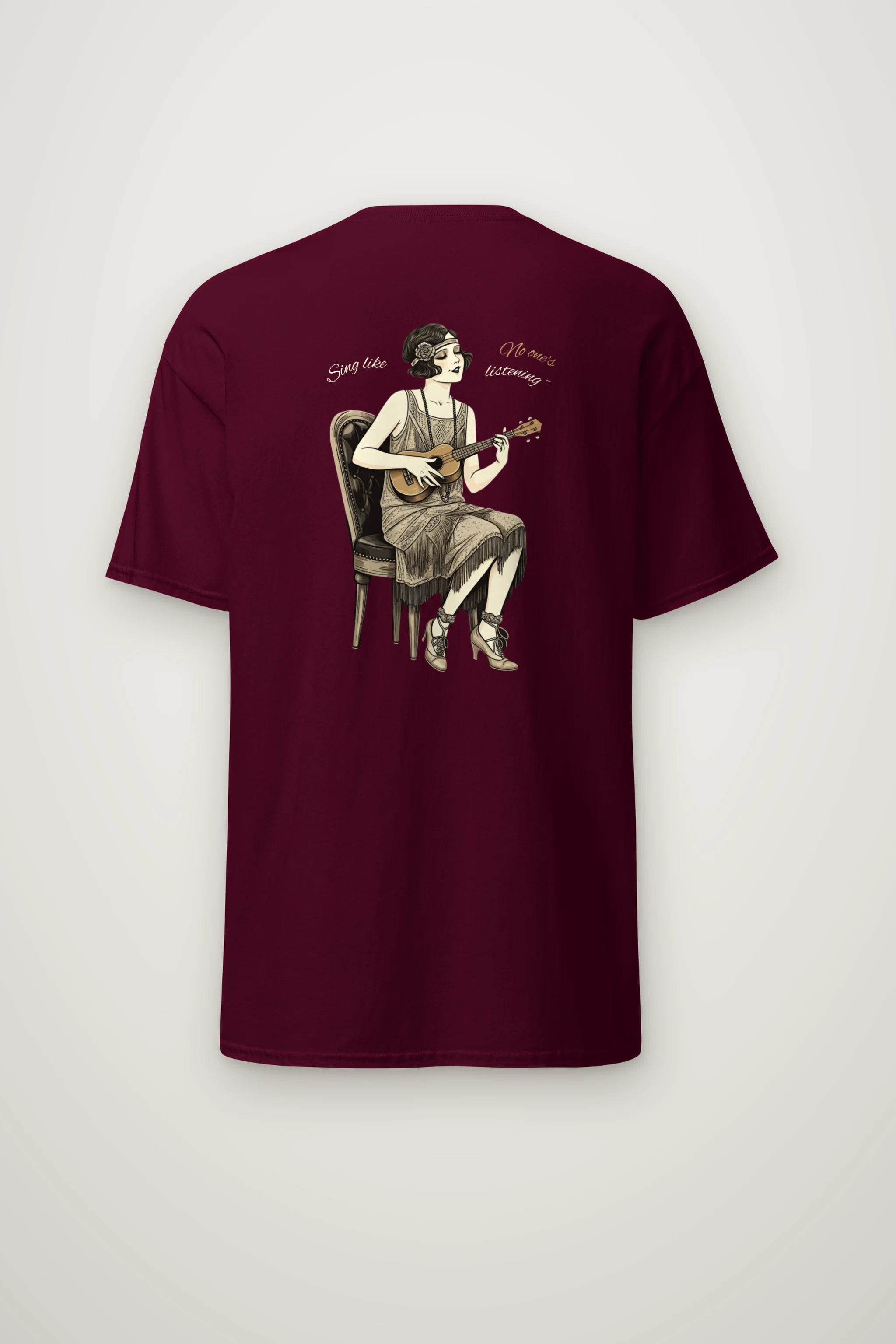 "Sing Like No One's Listening" Heavyweight Unisex Crewneck T-shirt